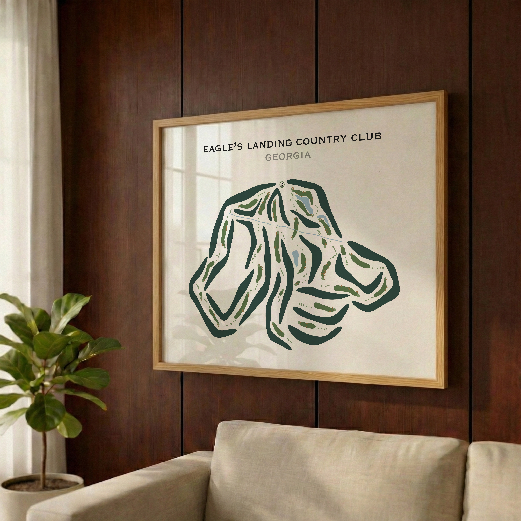 Eagle's Landing Country Club, Georgia - Printed Golf Courses