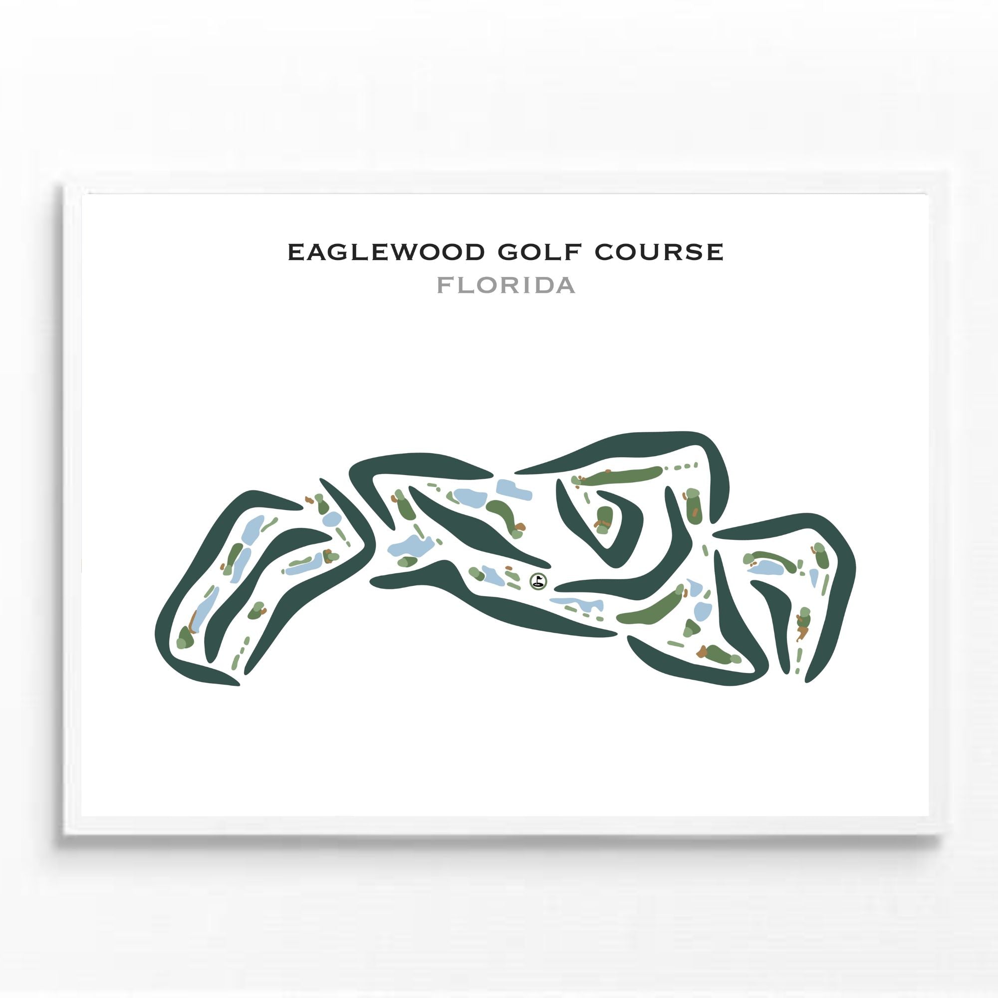 Eaglewood Golf Course, Florida - Printed Golf Courses