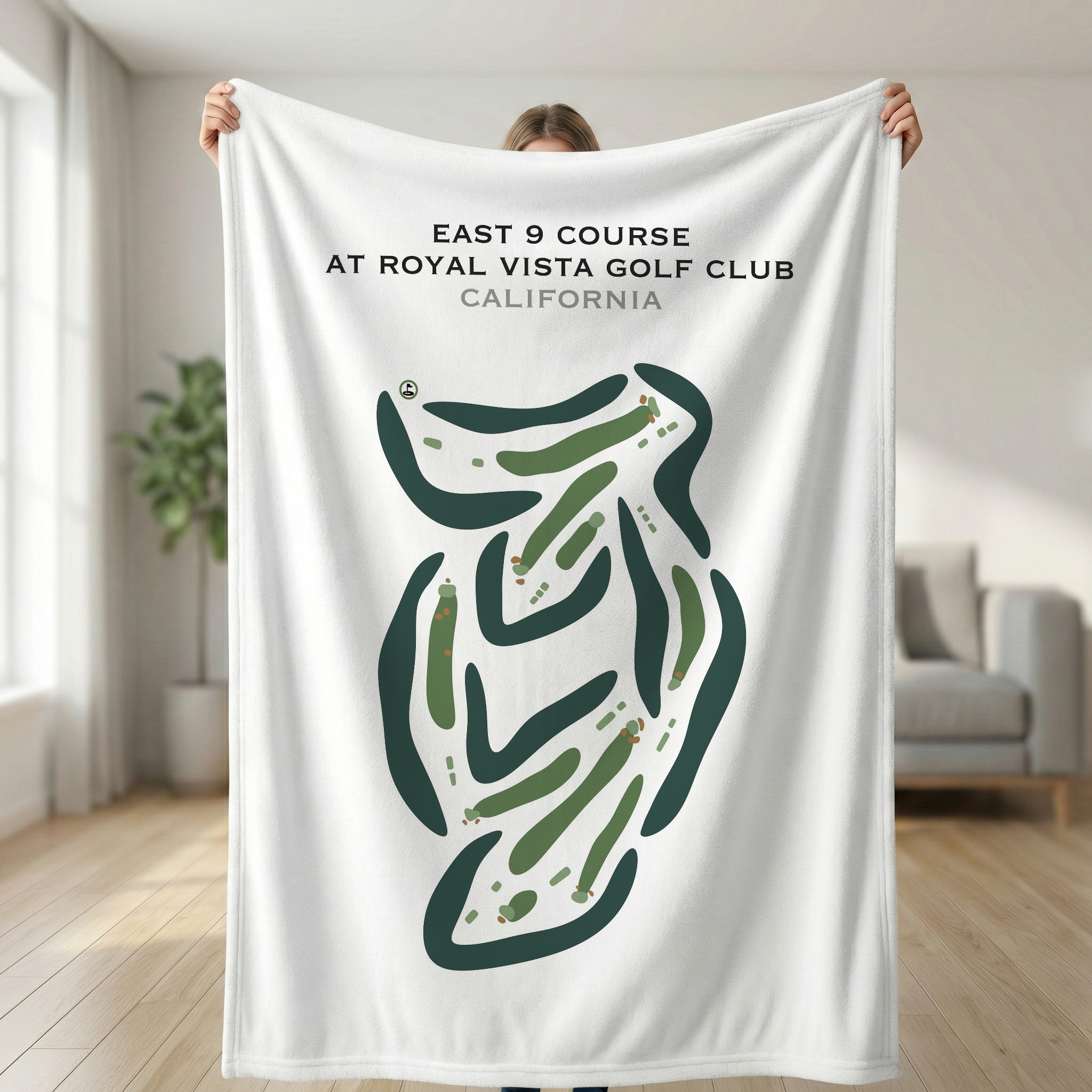 East 9 Course at Royal Vista Golf Club, California - Printed Golf Courses