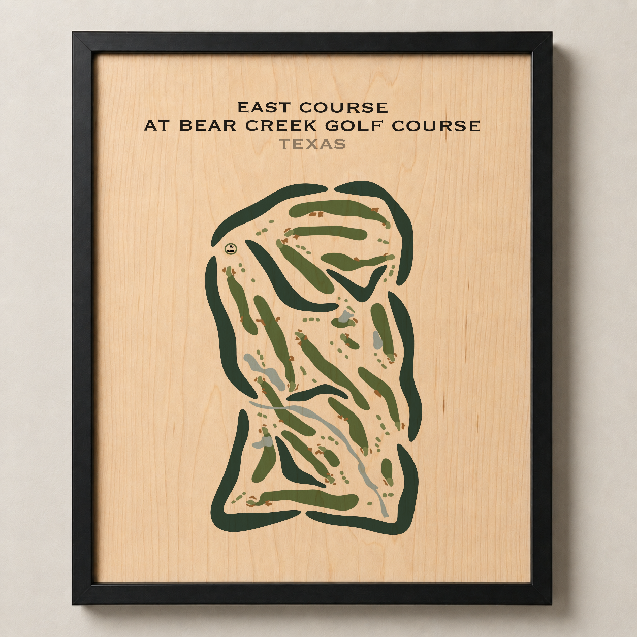 East Course at Bear Creek Golf Club, Texas - Printed Golf Courses