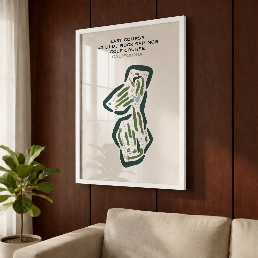 East Course at Blue Rock Springs Golf Course, California - Printed Golf Courses
