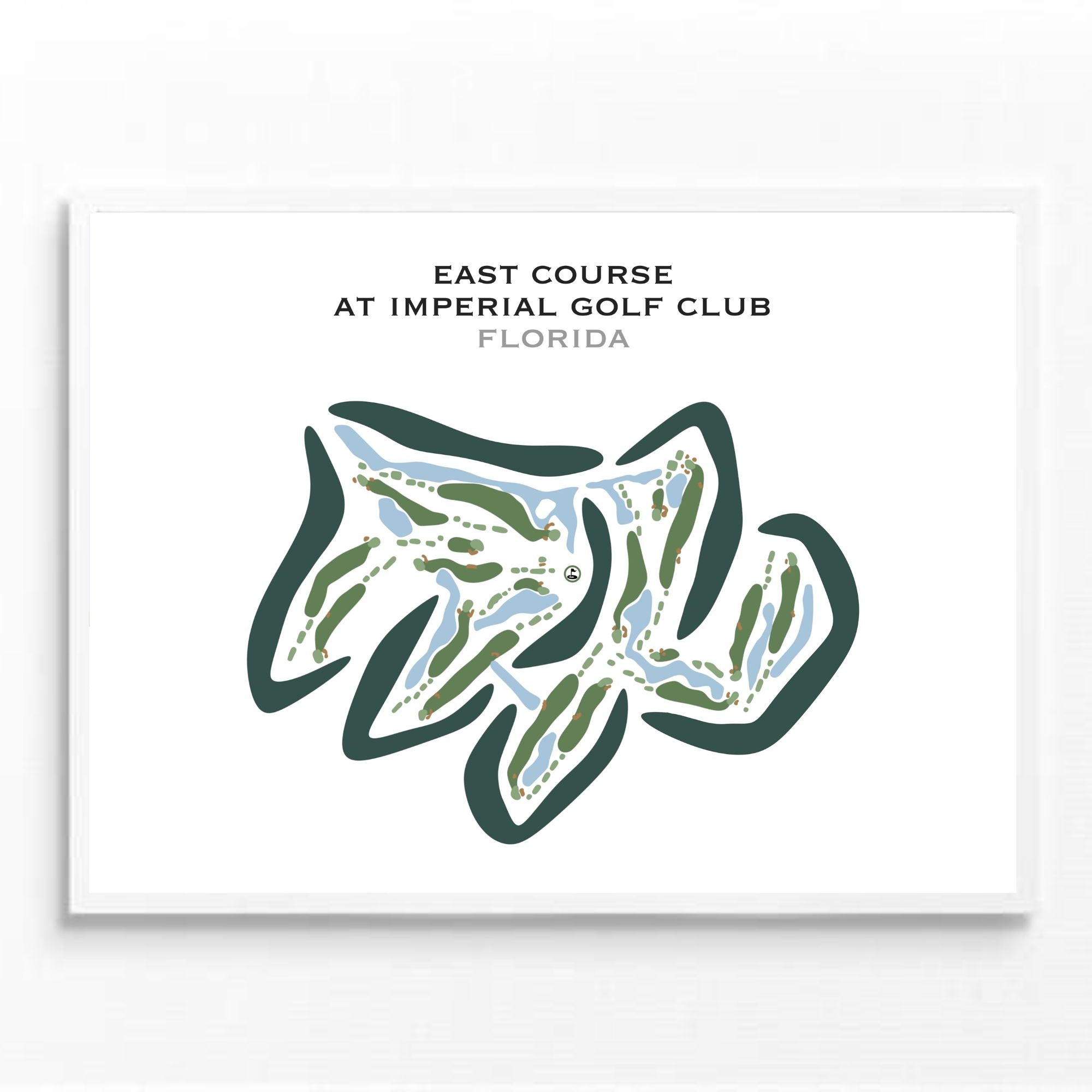 East Course at the Imperial Golf Club, Florida - Printed Golf Courses