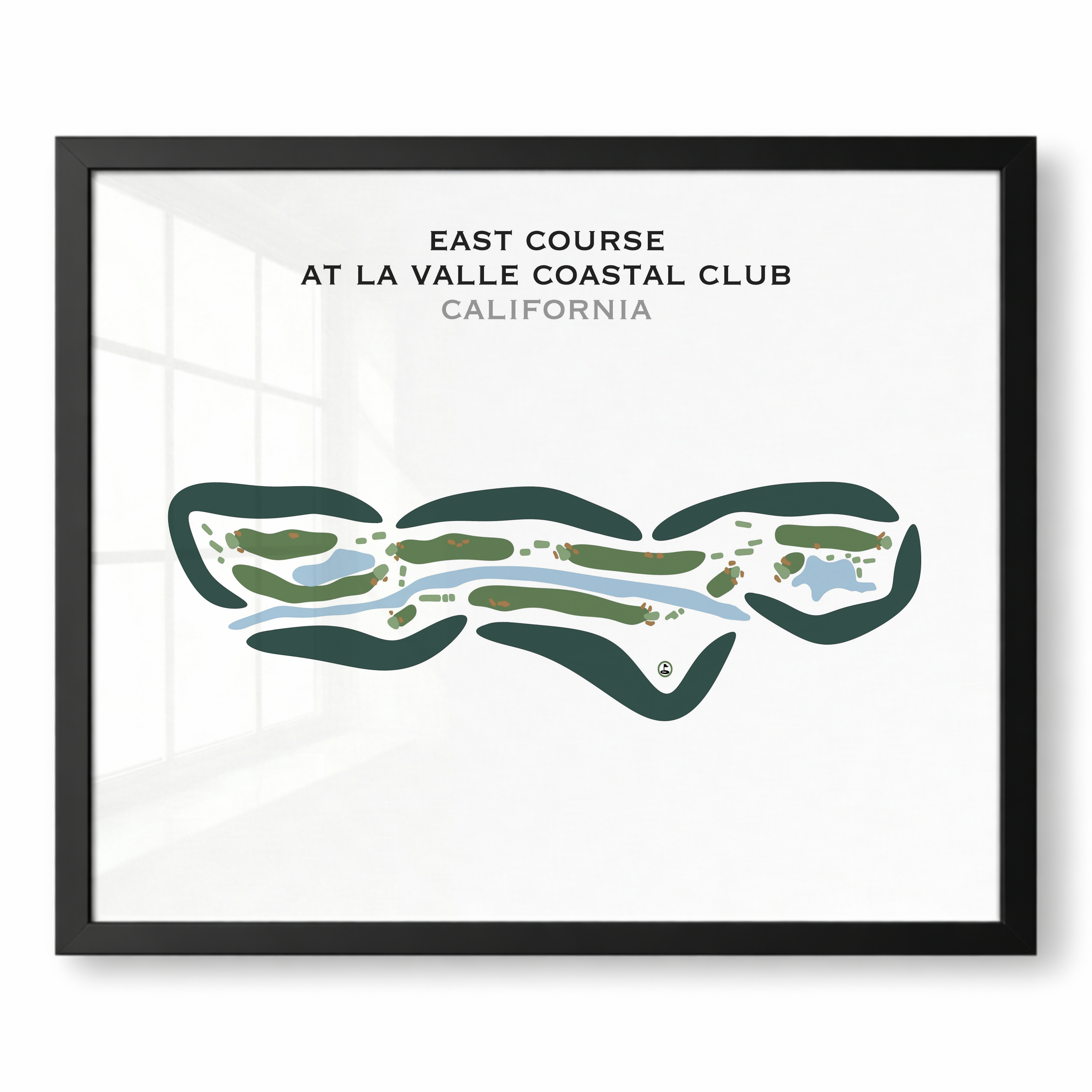 East Course at La Valle Coastal Club, California - Printed Golf Courses