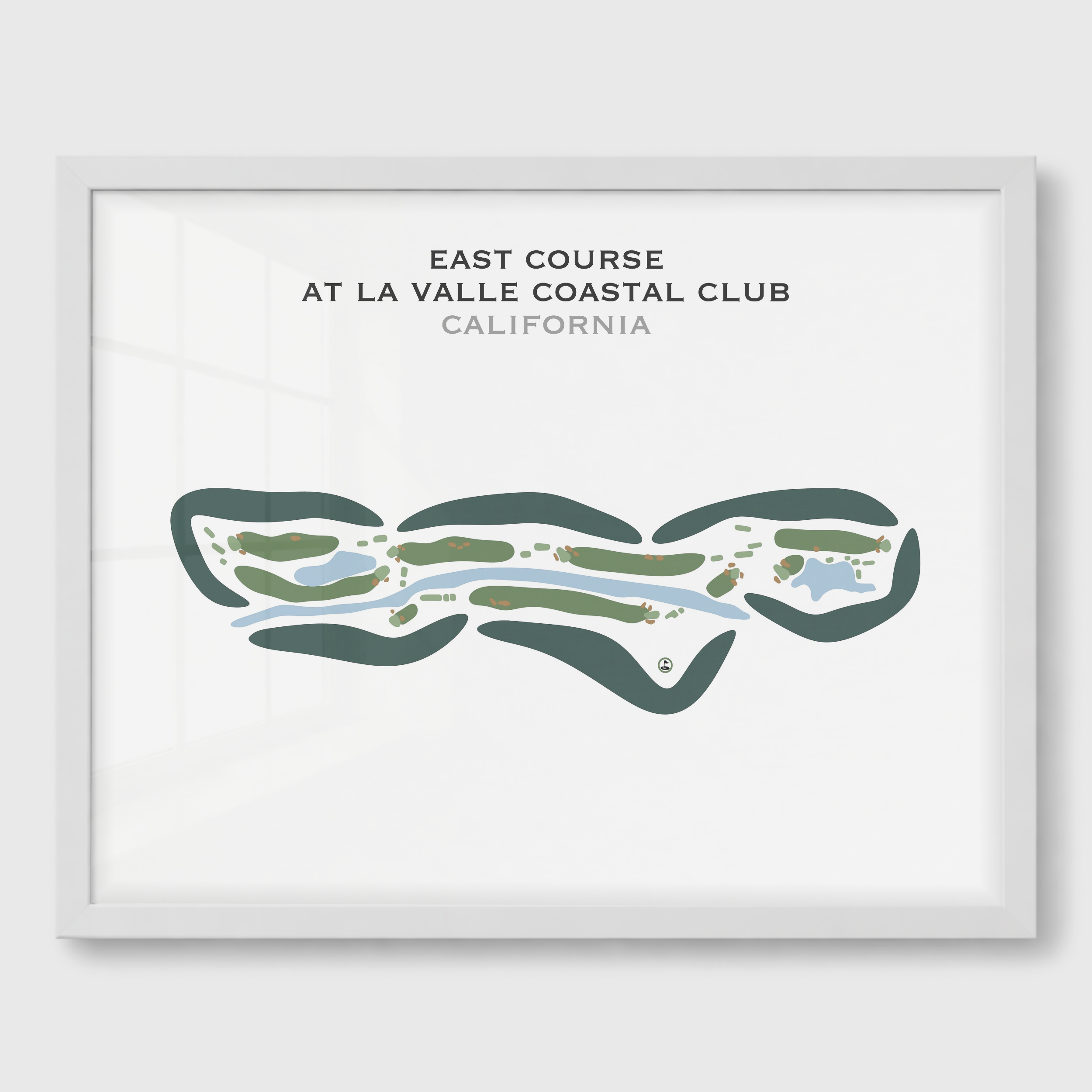 East Course at LaValle Coastal Club, California - Printed Golf Courses