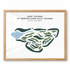 East Course at Mercer Oaks Golf Course, New Jersey - Printed Golf Courses