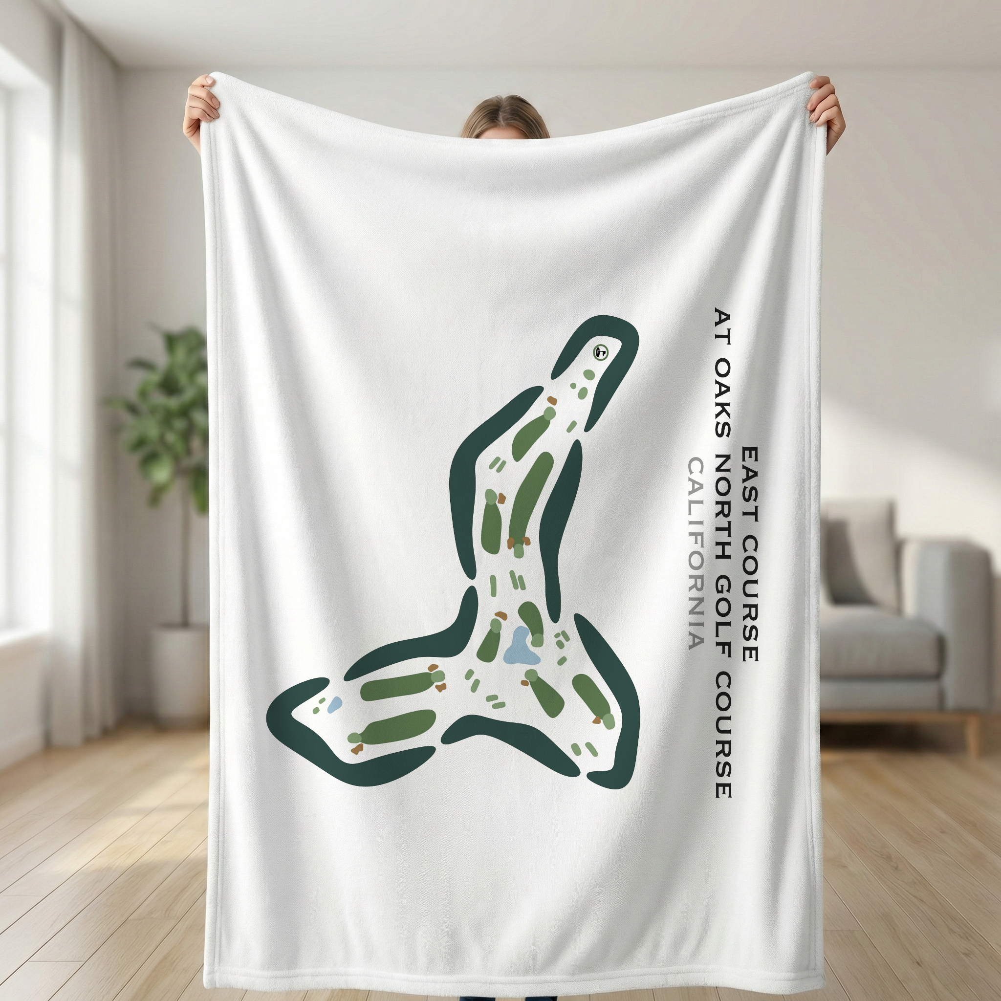 East Course at Oaks North Golf Course, California - Printed Golf Courses