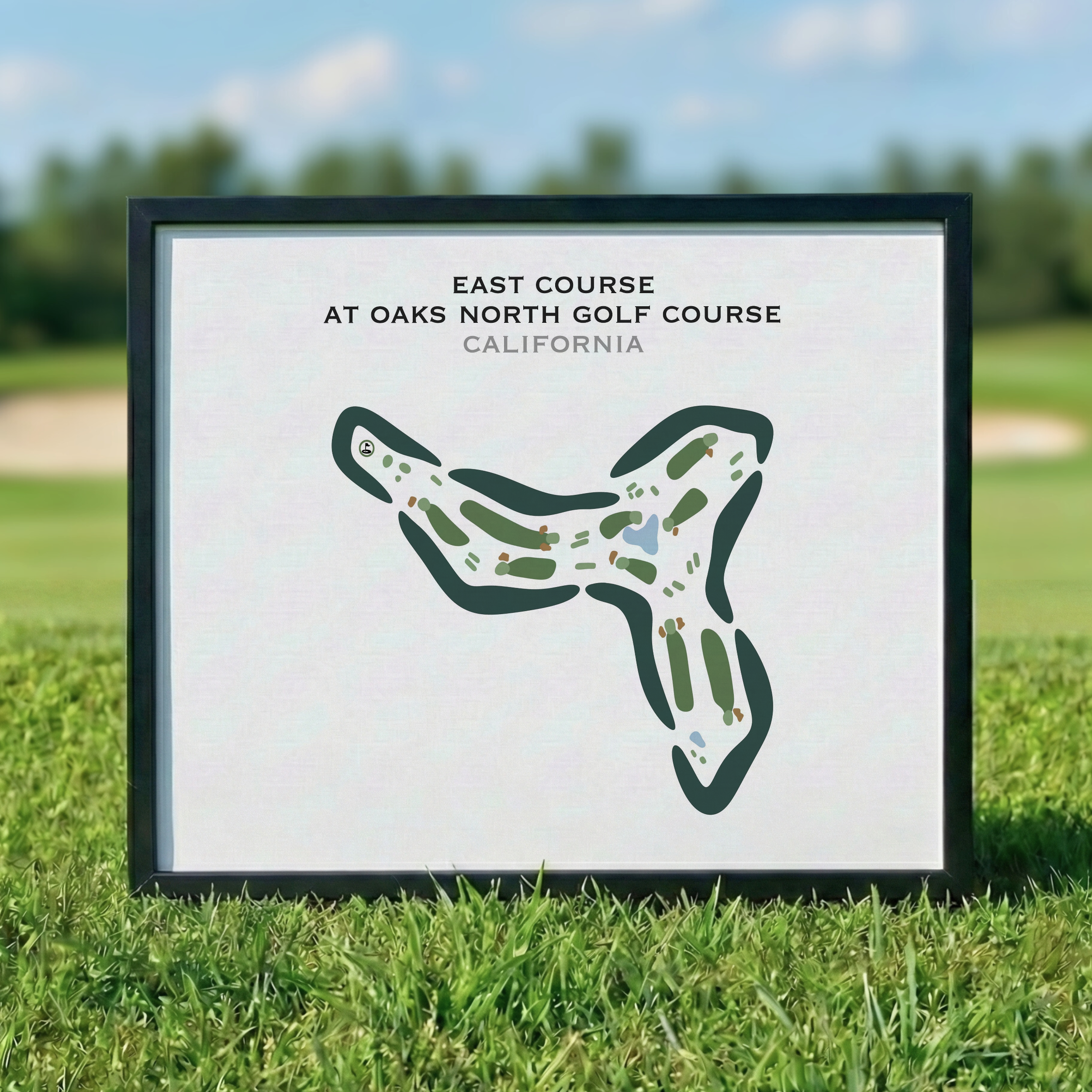 East Course at Oaks North Golf Course, California - Printed Golf Courses
