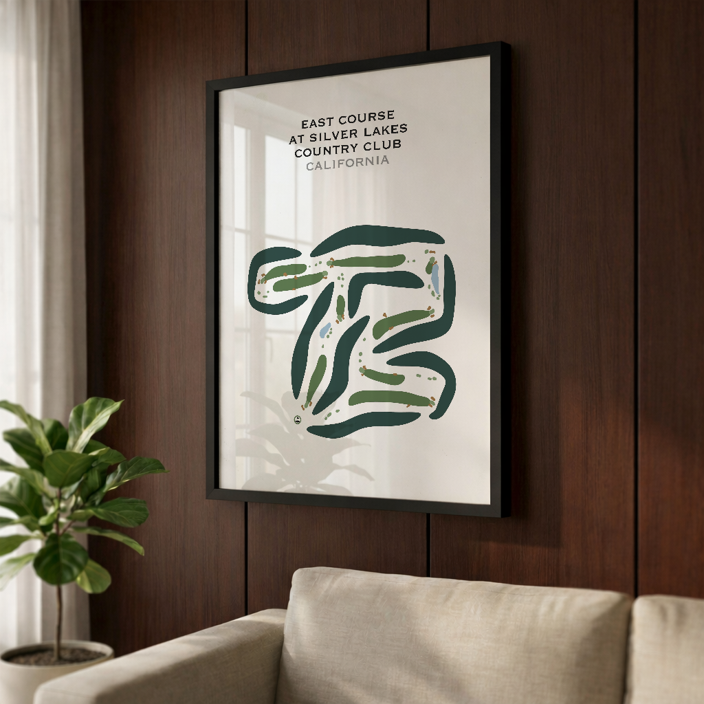 East Course at Silver Lakes Country Club, California - Printed Golf Courses