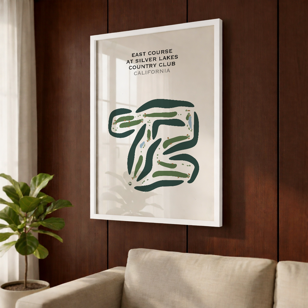 East Course at Silver Lakes Country Club, California - Printed Golf Courses