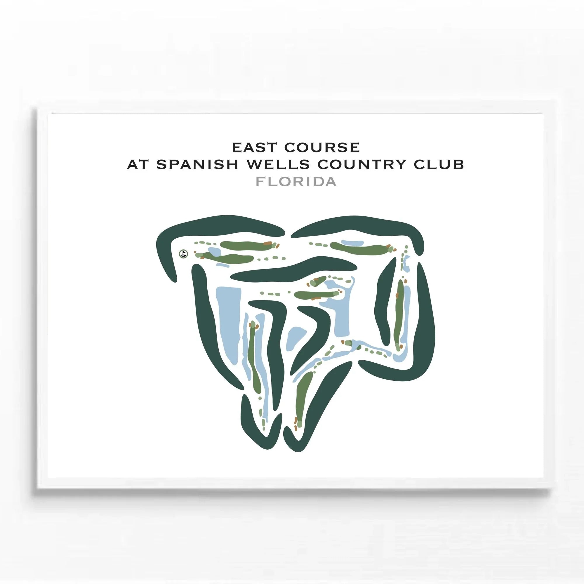 East Course at Spanish Wells Country Club, Florida - Printed Golf Courses