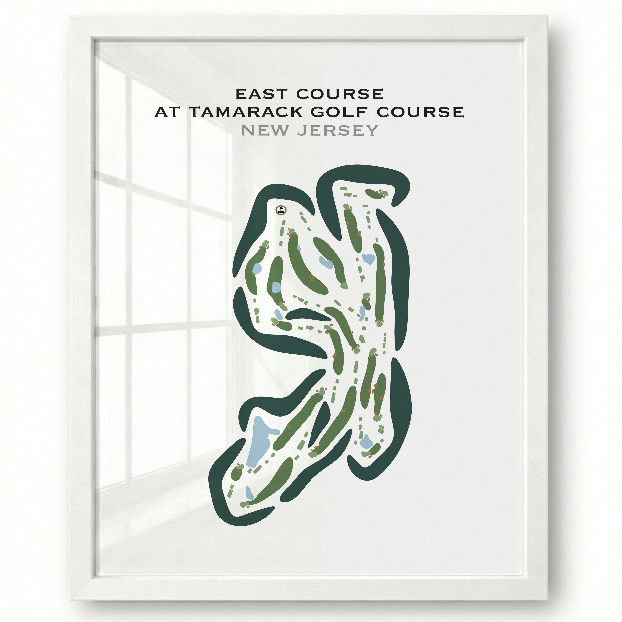 East Course at Tamarack Golf Course, New Jersey - Printed Golf Courses
