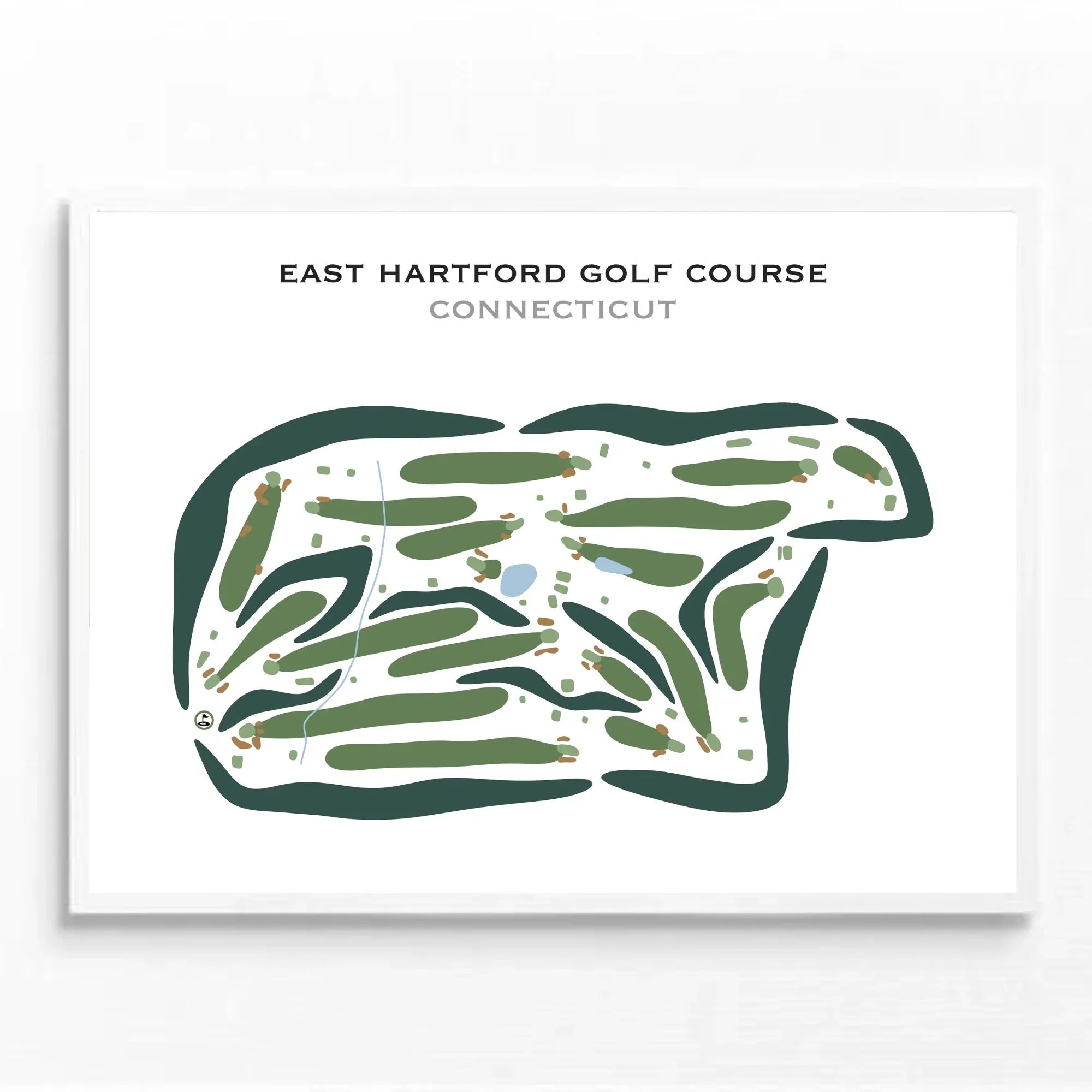East Hartford Golf Course, Connecticut - Printed Golf Courses