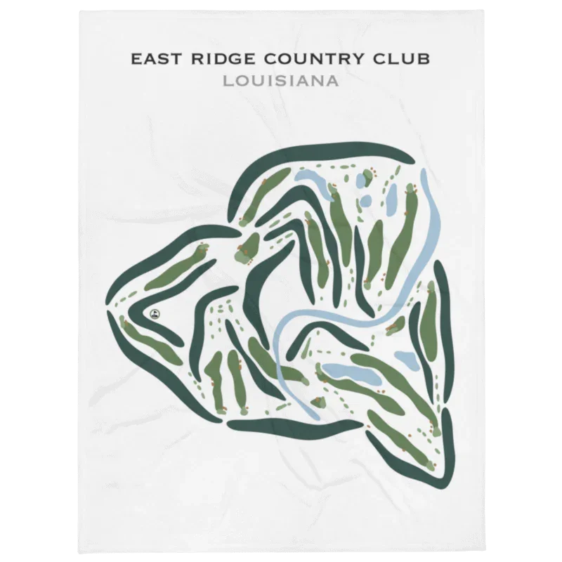 East Ridge Country Club, Louisiana - Printed Golf Courses