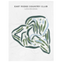 East Ridge Country Club, Louisiana - Printed Golf Courses