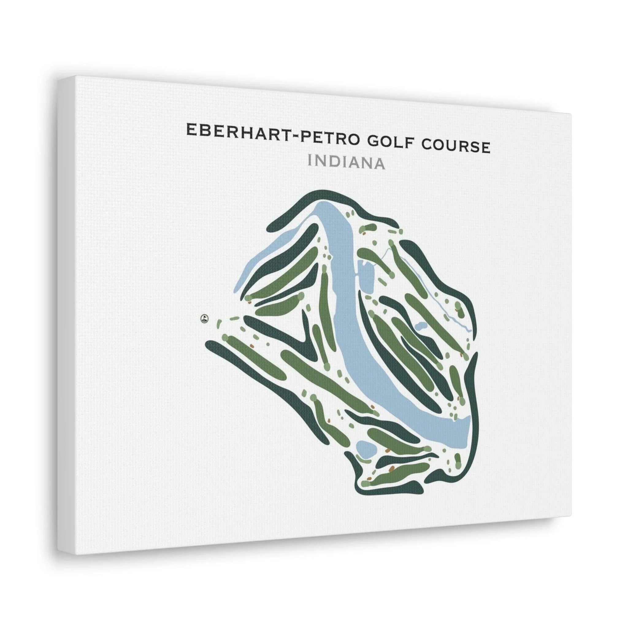 Eberhart-Petro Golf Course, Indiana - Printed Golf Course