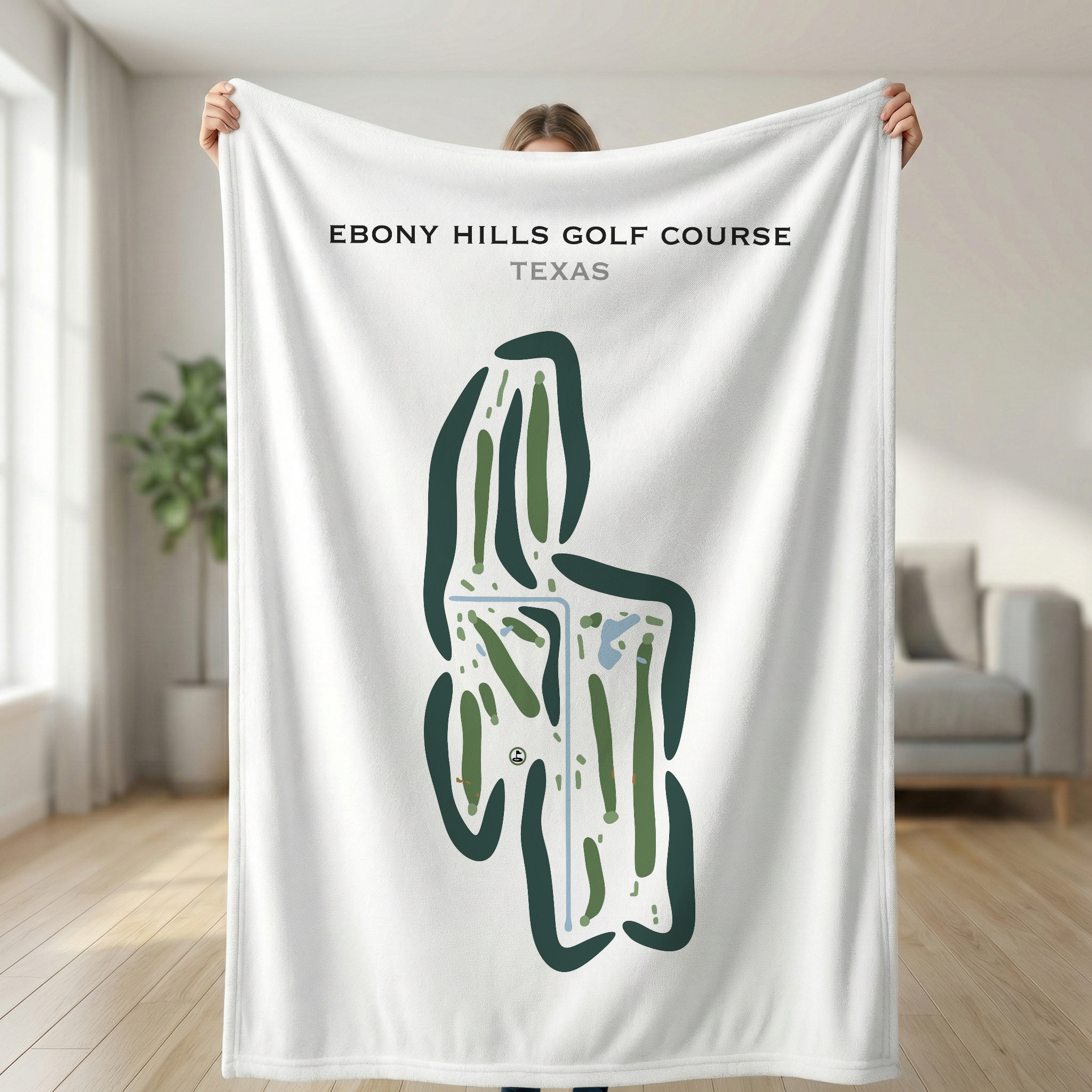 Ebony Hills Golf Course, Texas - Printed Golf Courses