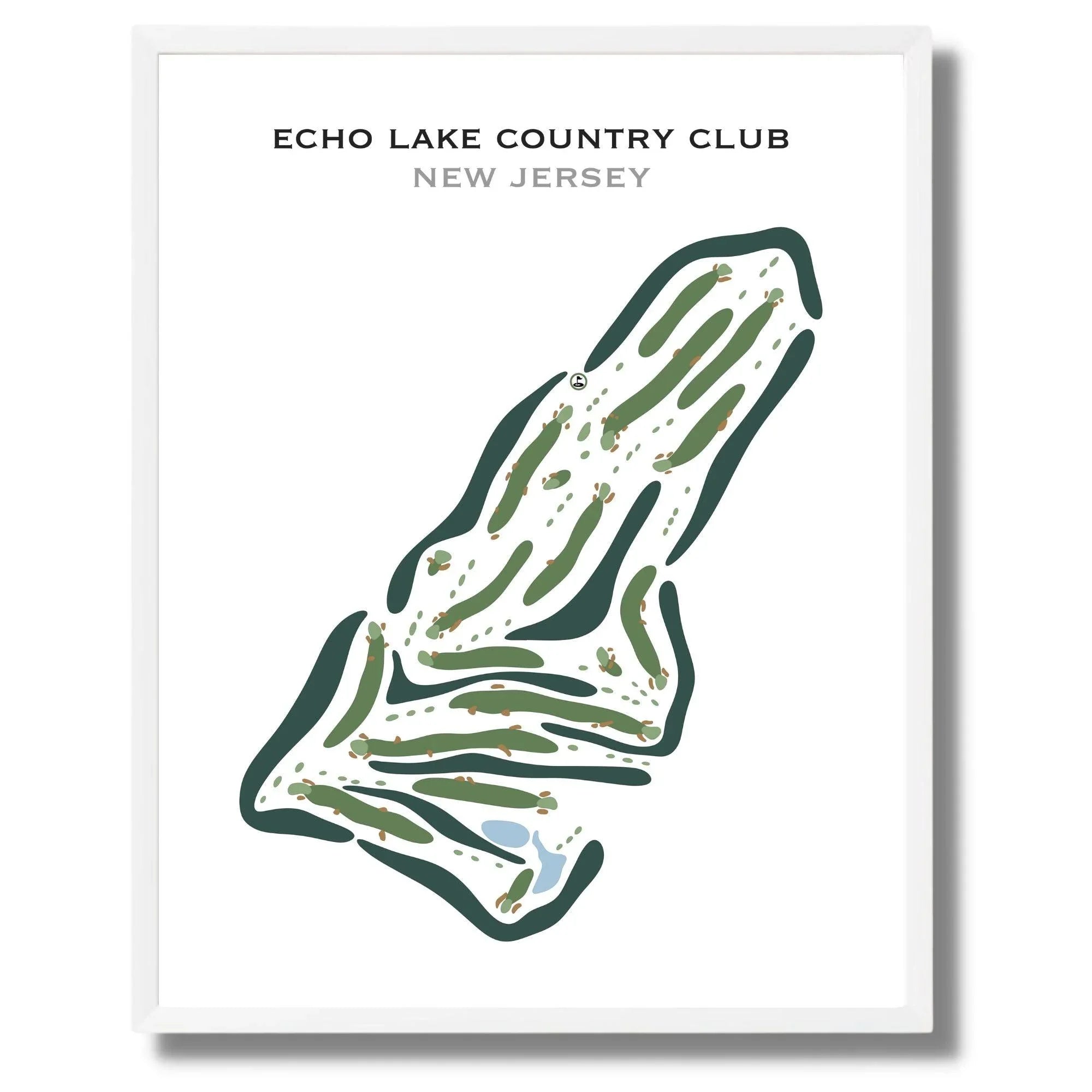 Echo Lake Country Club, New Jersey - Printed Golf Courses