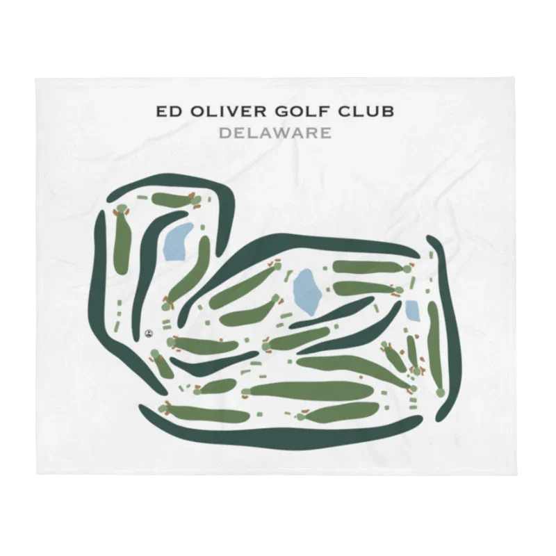 Ed Oliver Golf Club, Delaware - Printed Golf Courses