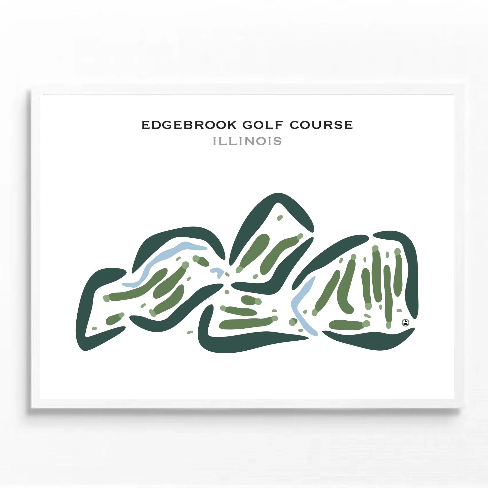 Edgebrook Golf Course, Illinois - Printed Golf Courses