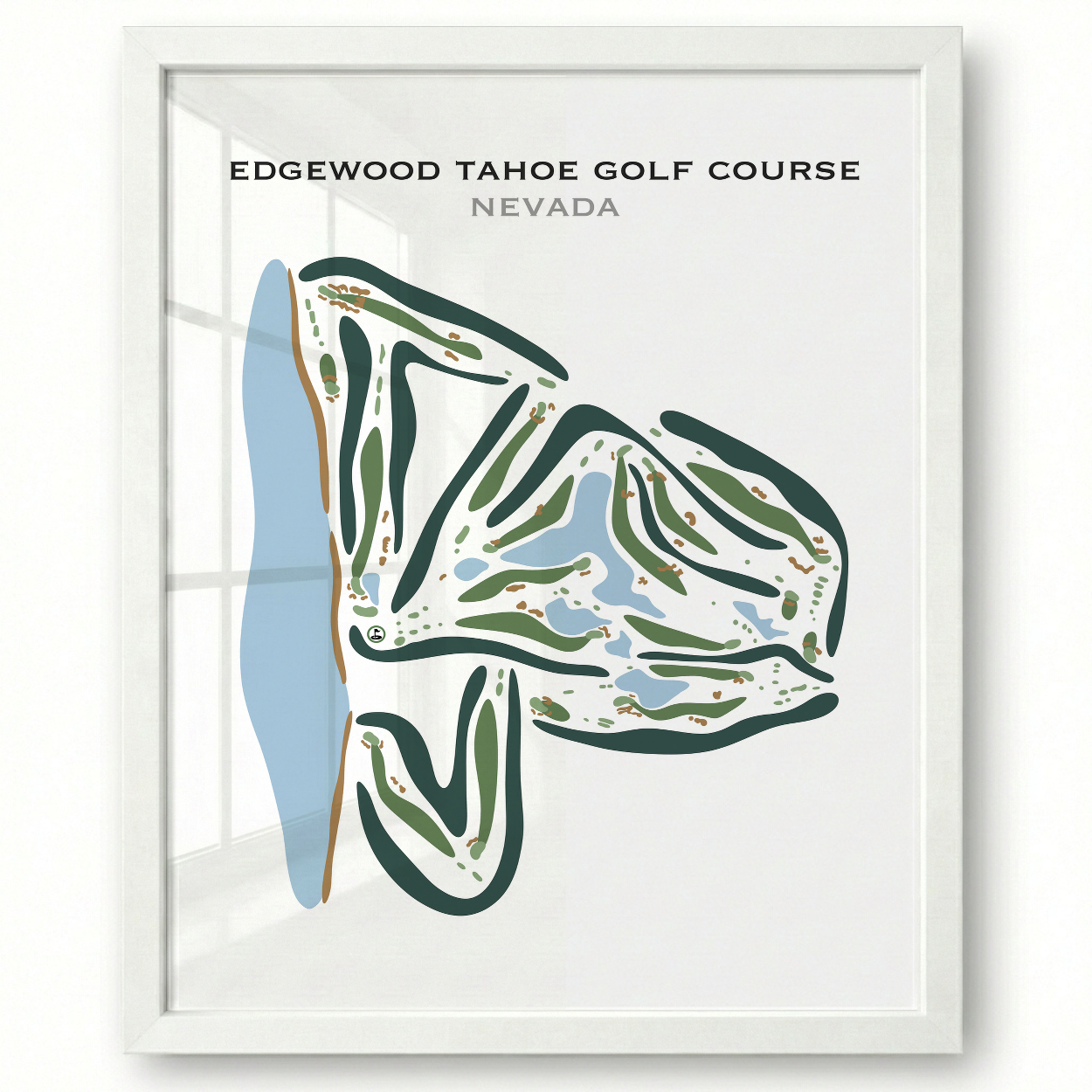 Edgewood Tahoe Golf Course, Nevada - Printed Golf Courses