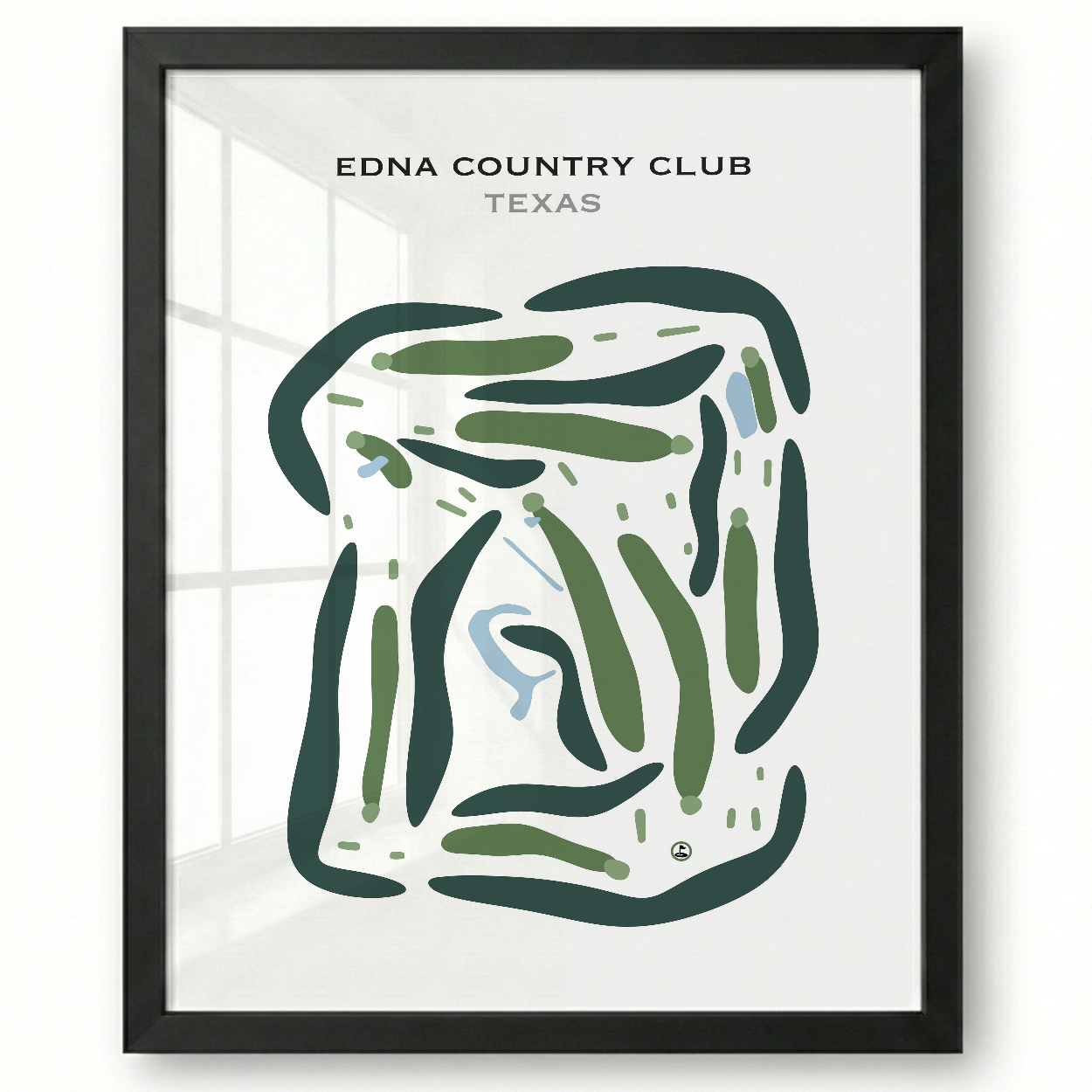 Edna Country Club, Texas - Printed Golf Courses