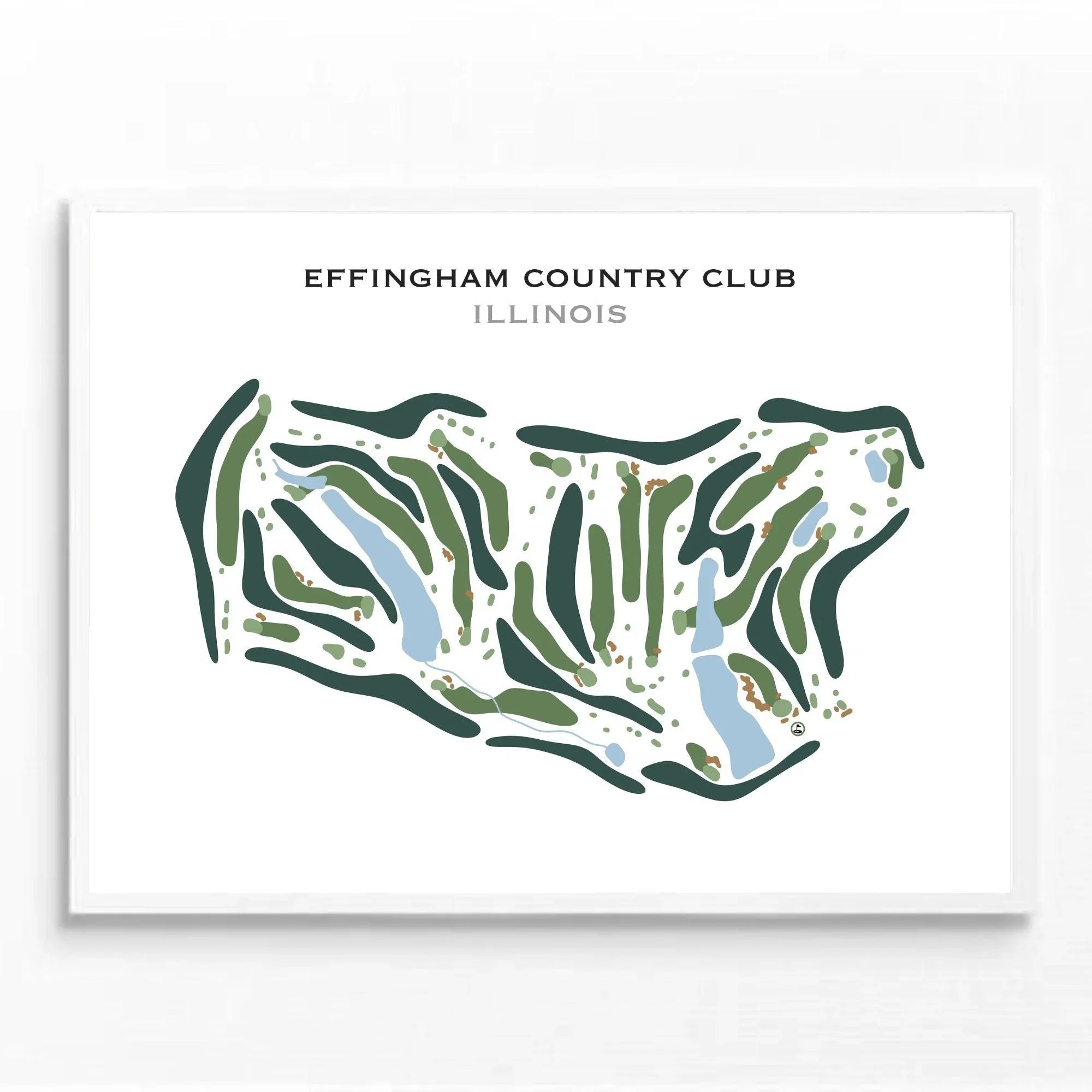 Effingham Country Club, Illinois - Printed Golf Course
