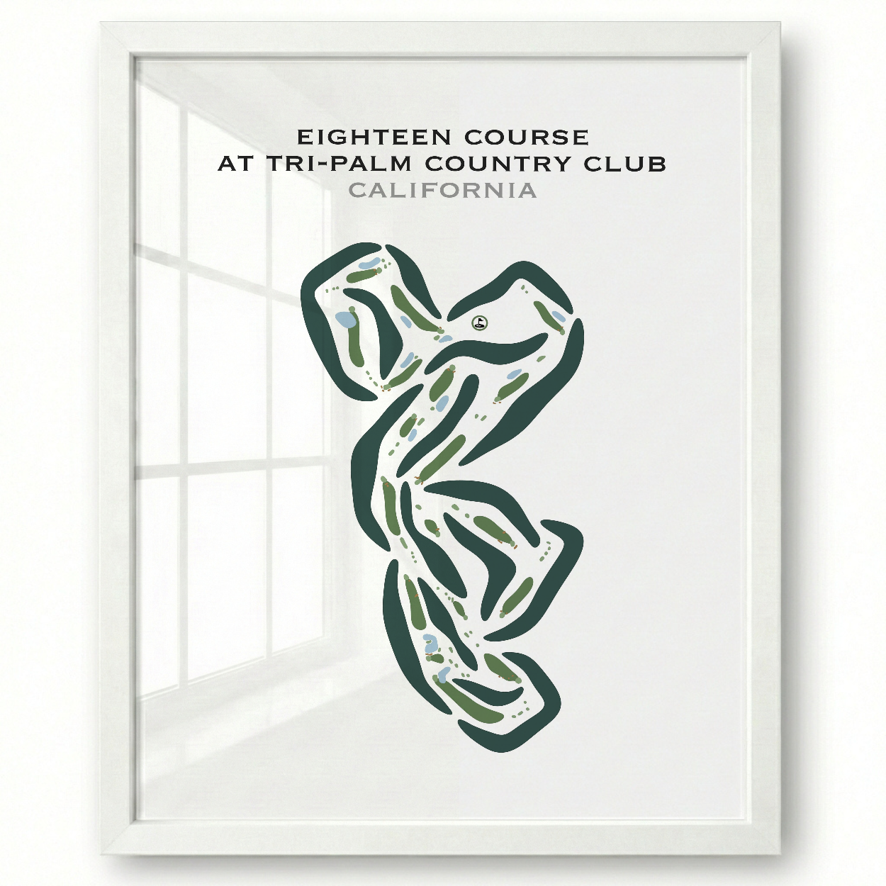 Eighteen at Tri-Palm Country Club, California - Printed Golf Courses