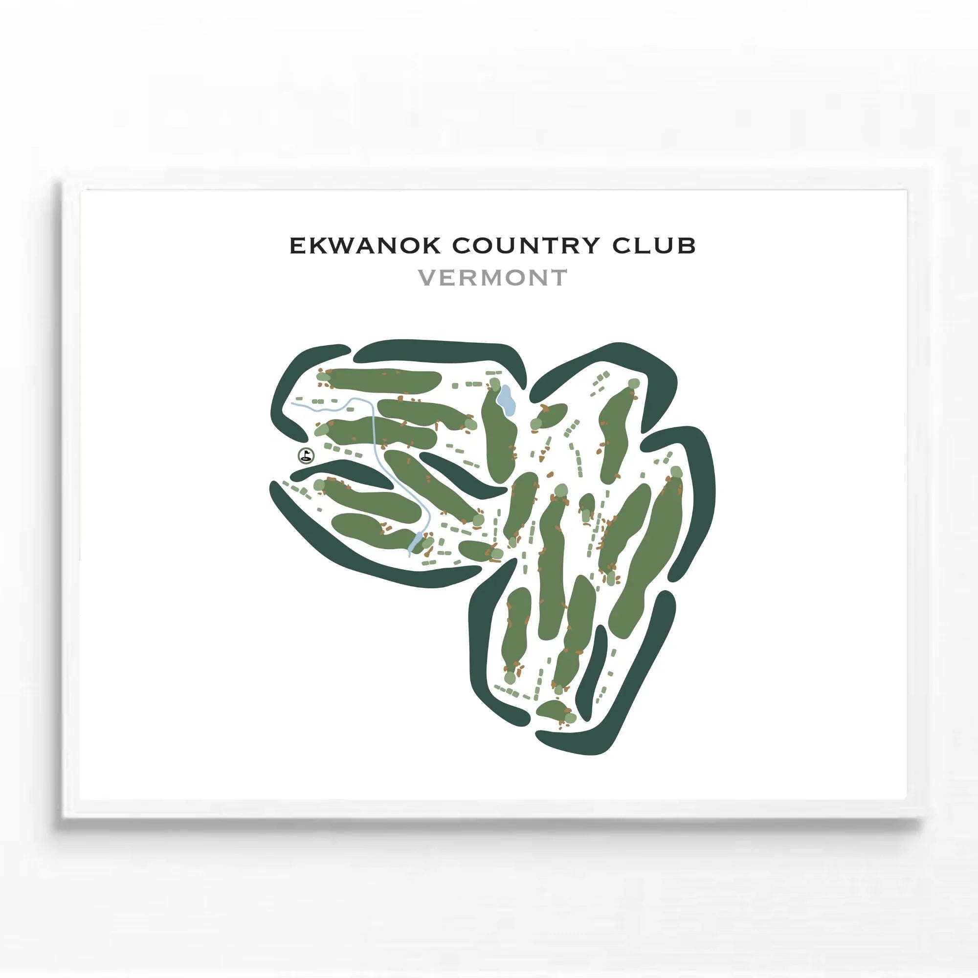 Ekwanok Country Club, Vermont - Printed Golf Courses