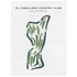 El Caballero Country Club, California - Printed Golf Course