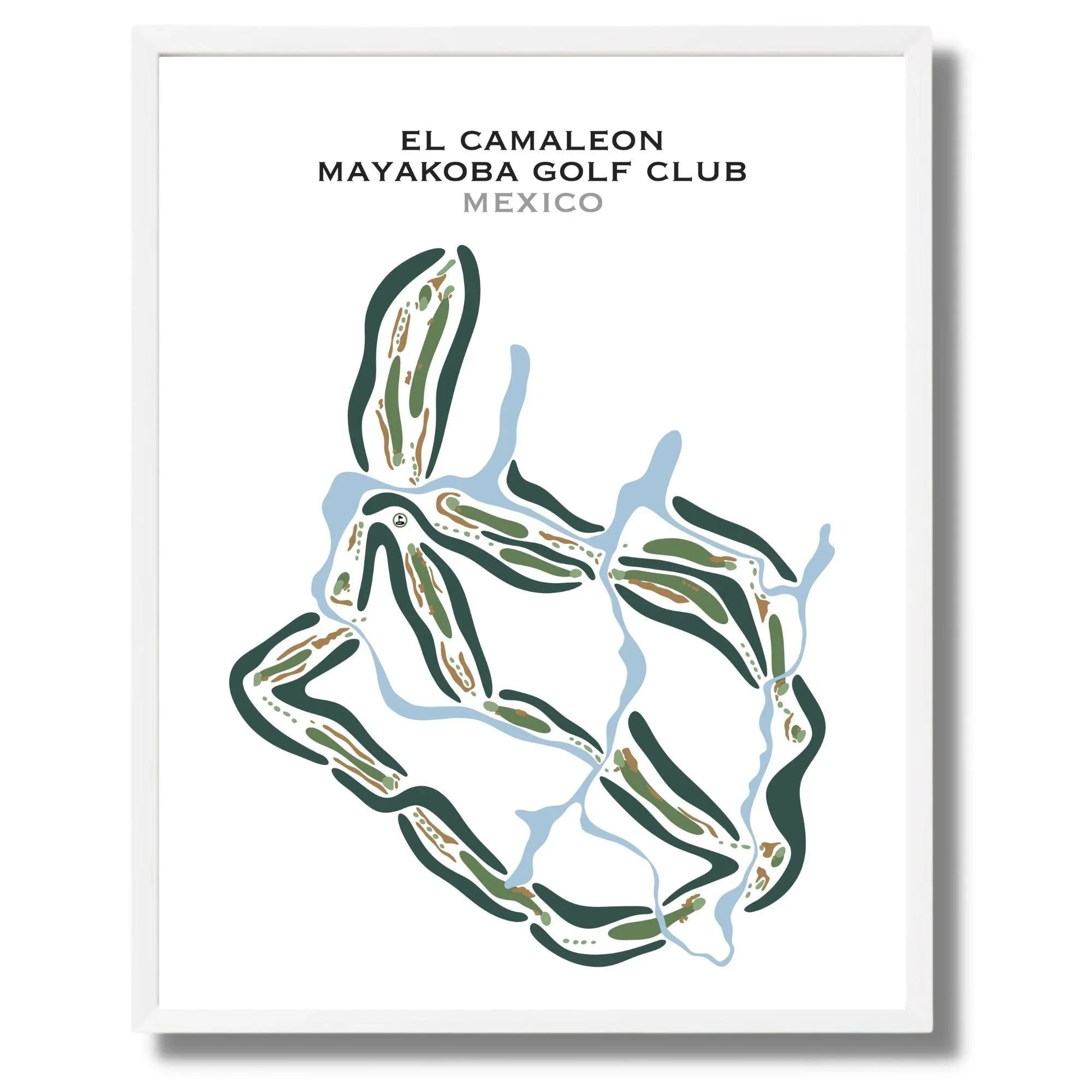 El Camaleón Mayakoba Golf Club, Mexico - Printed Golf Courses