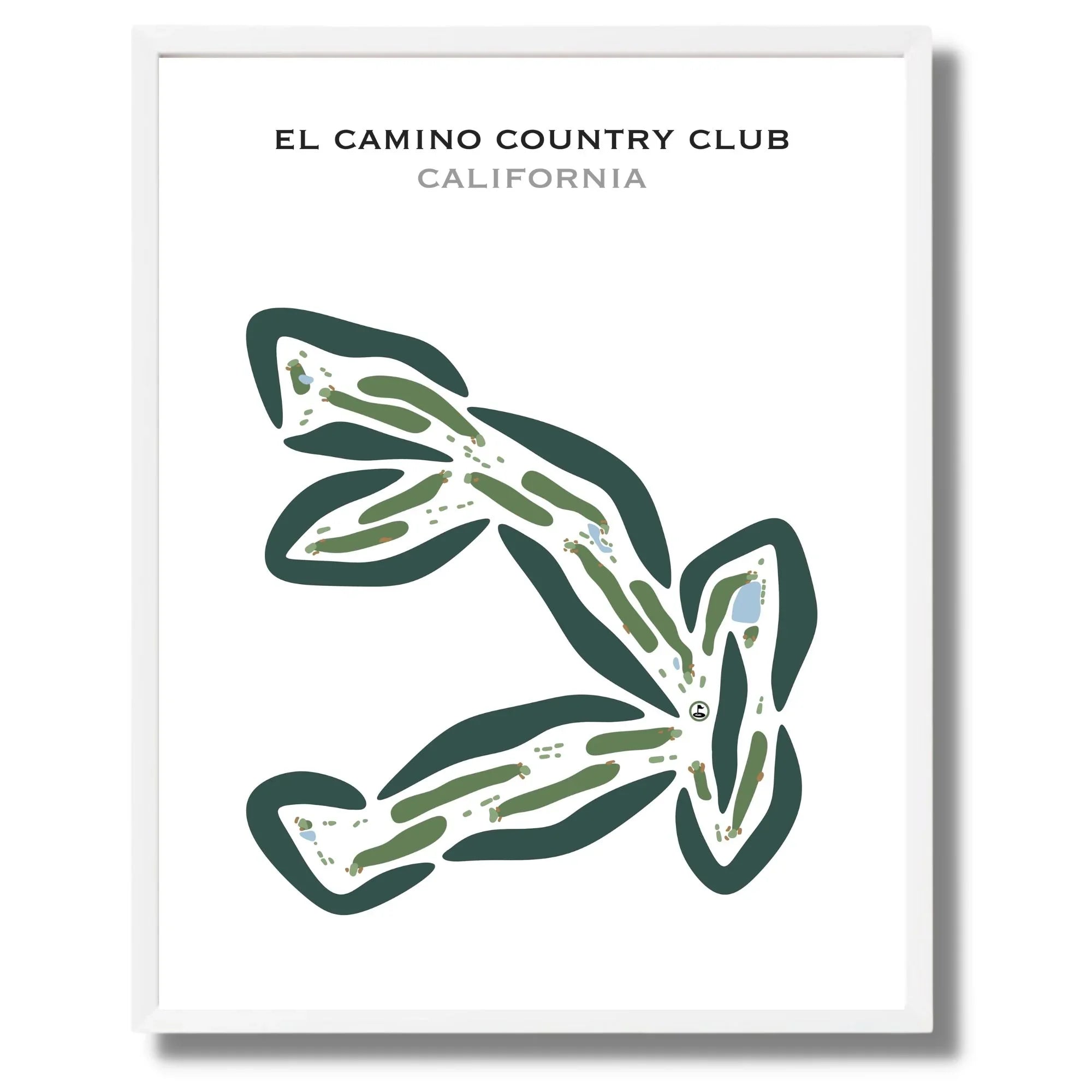 El Camino Country Club, California - Printed Golf Courses