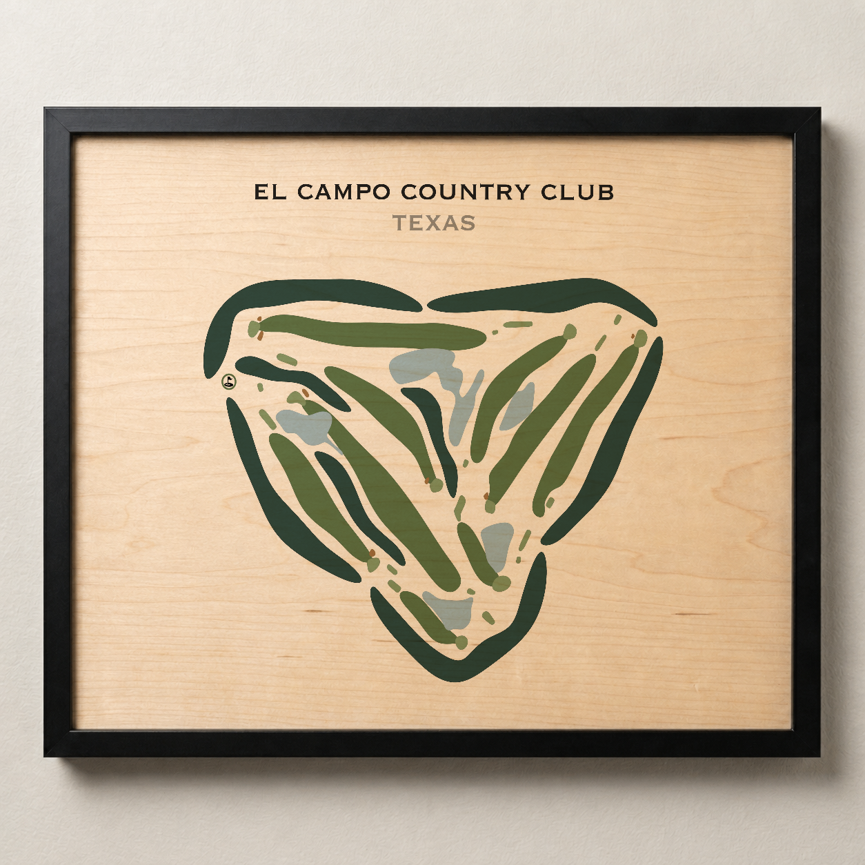 El Campo Country Club, Texas - Printed Golf Courses