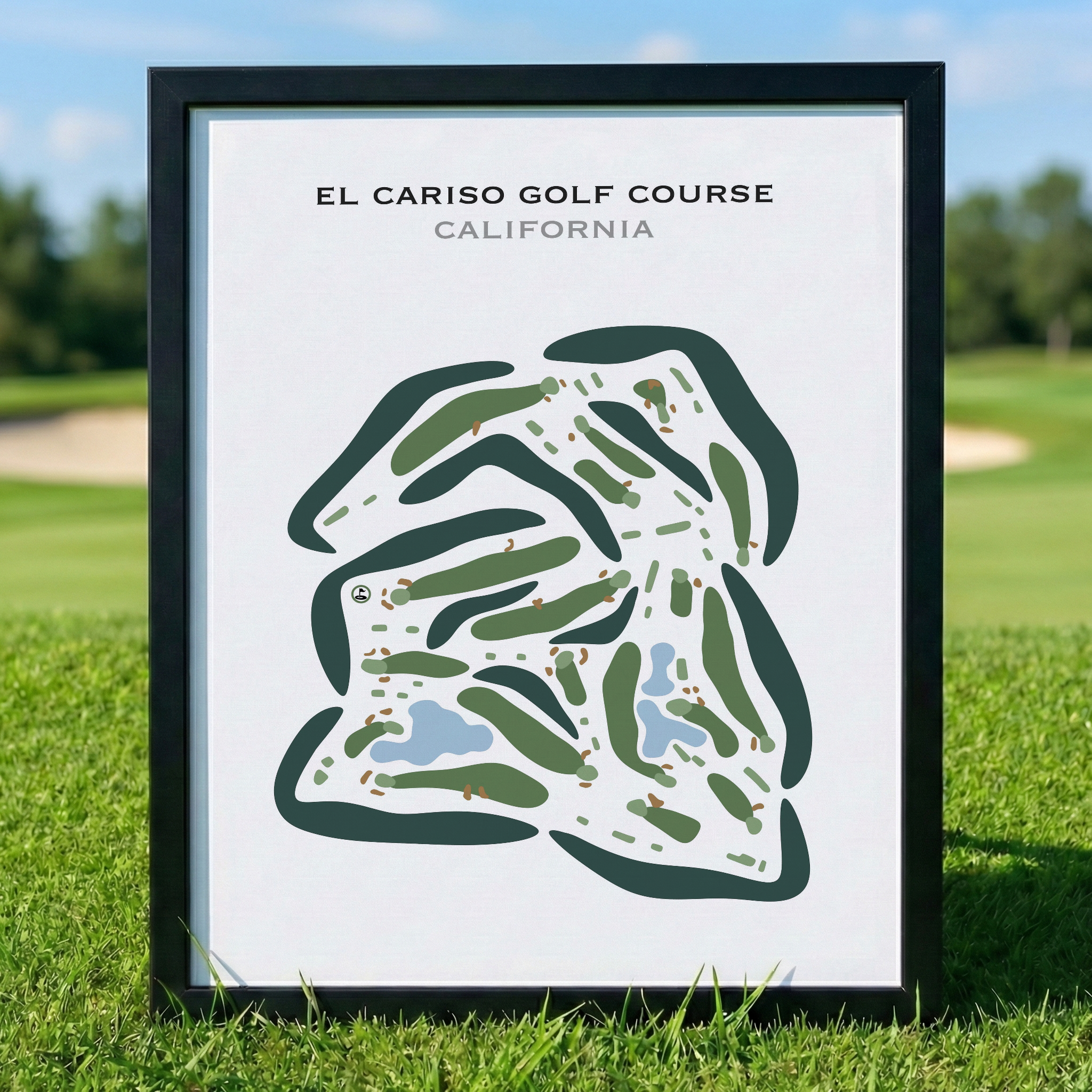 El Cariso Golf Course, California - Printed Golf Courses