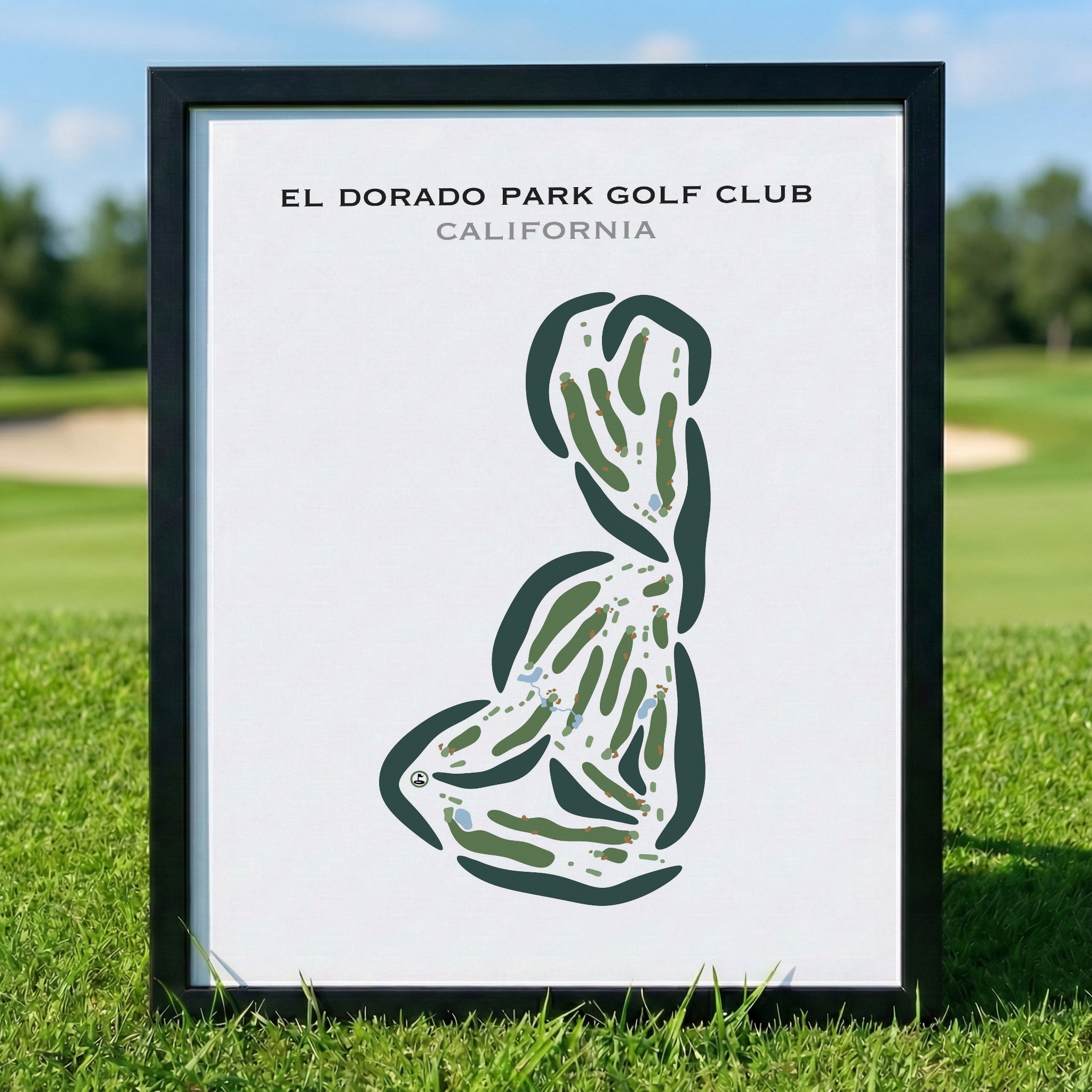 El Dorado Park Golf Club, California - Printed Golf Courses