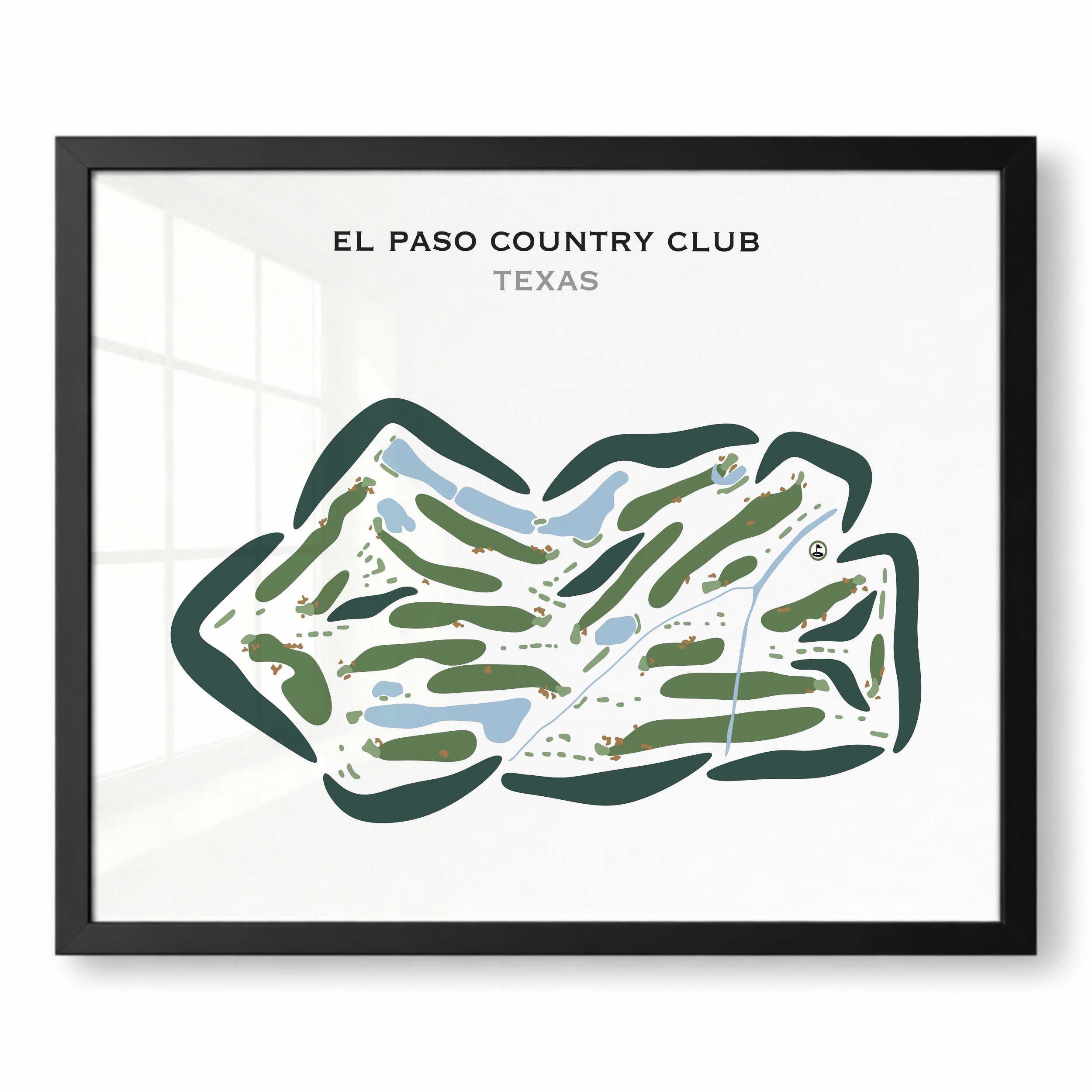 El Paso Country Club, Texas - Printed Golf Courses