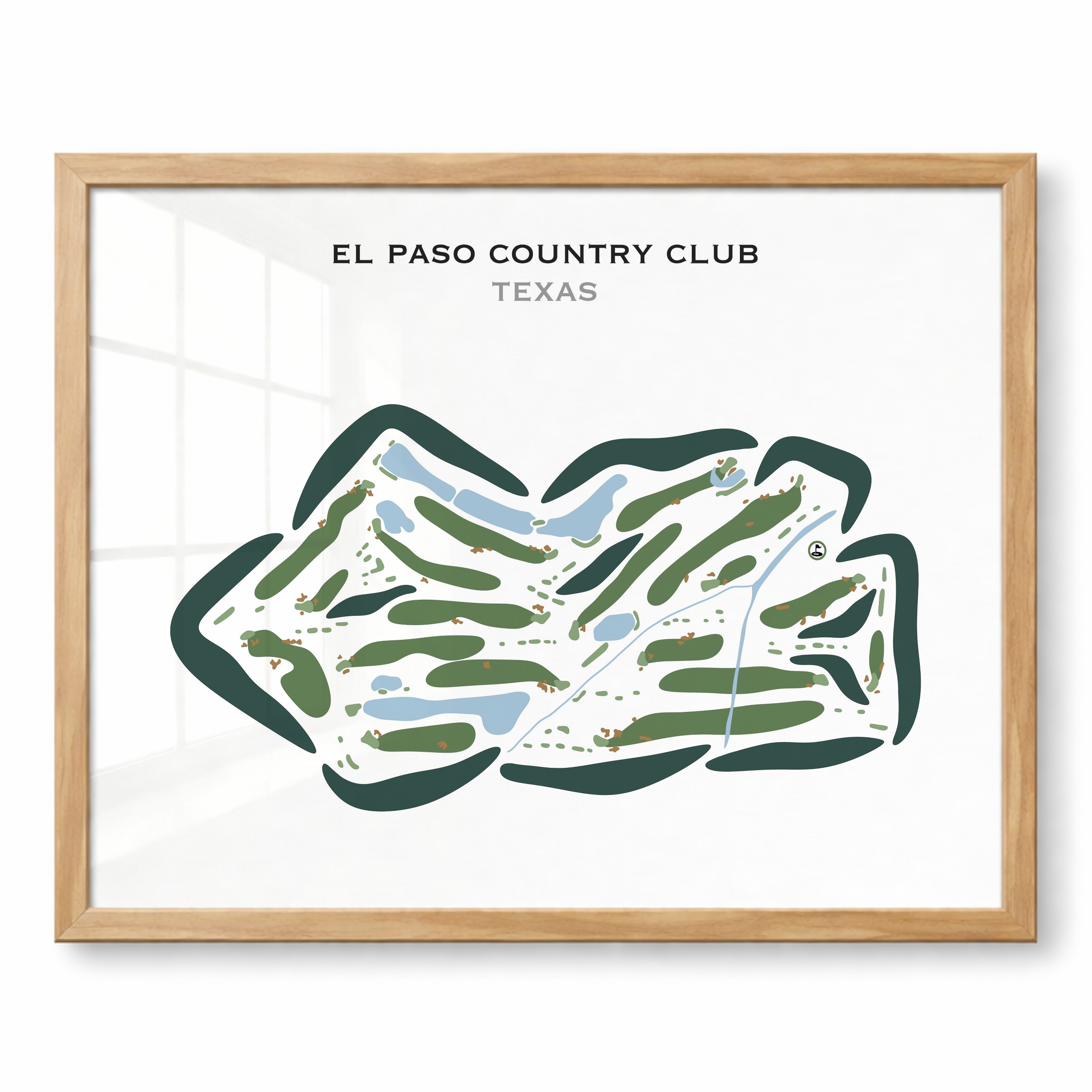 El Paso Country Club, Texas - Printed Golf Courses