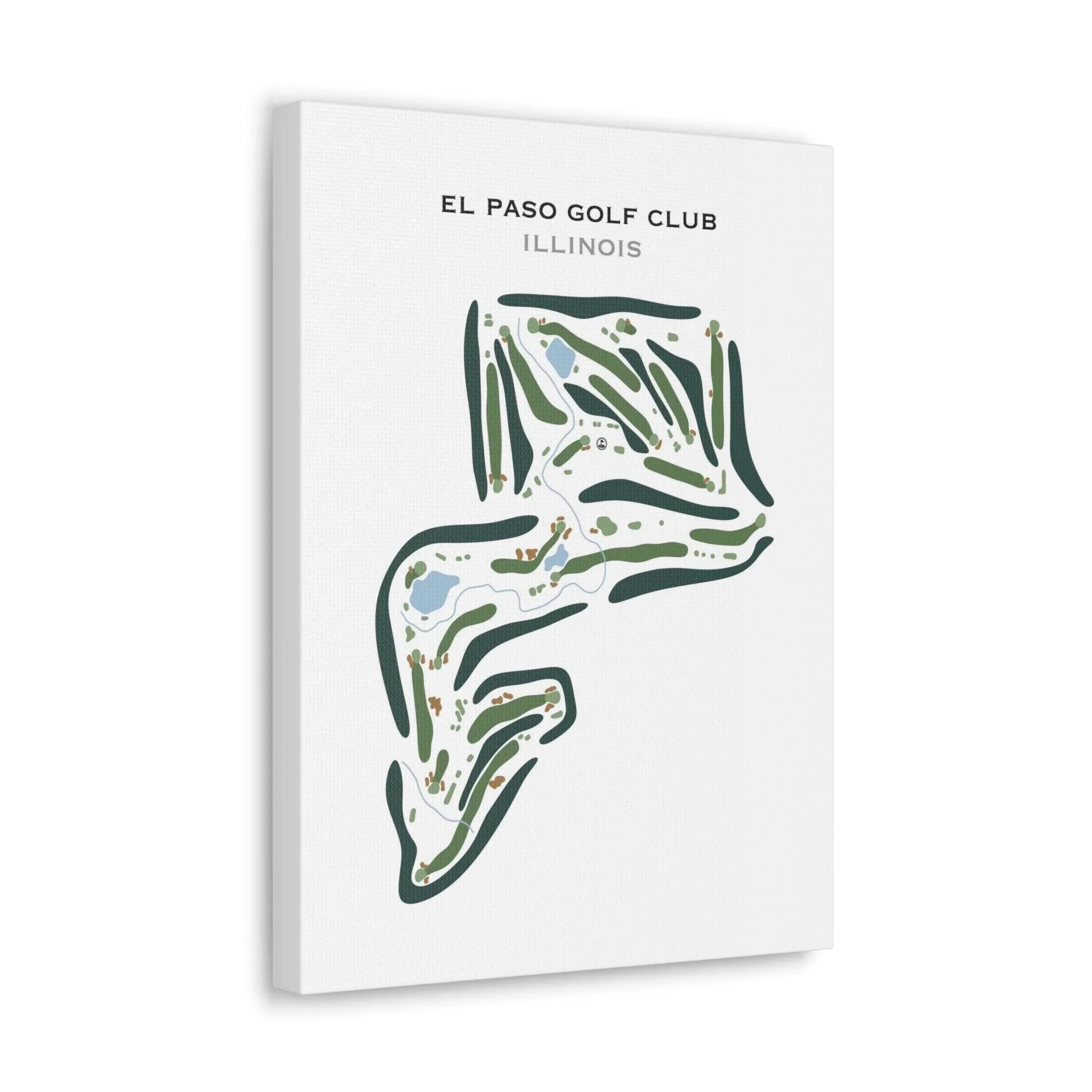 El Paso Golf Club, Illinois - Printed Golf Course