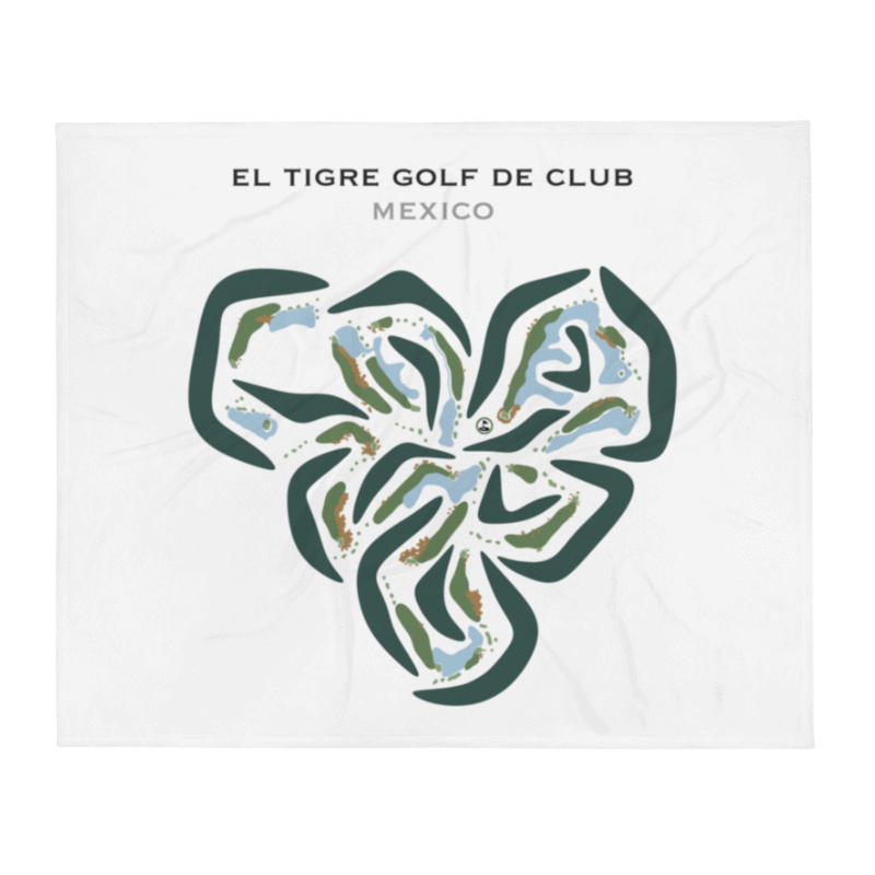 El Tigre Club de Golf, Mexico - Printed Golf Courses