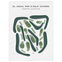 El Zagal Par 3 Golf Course, North Dakota - Printed Golf Courses