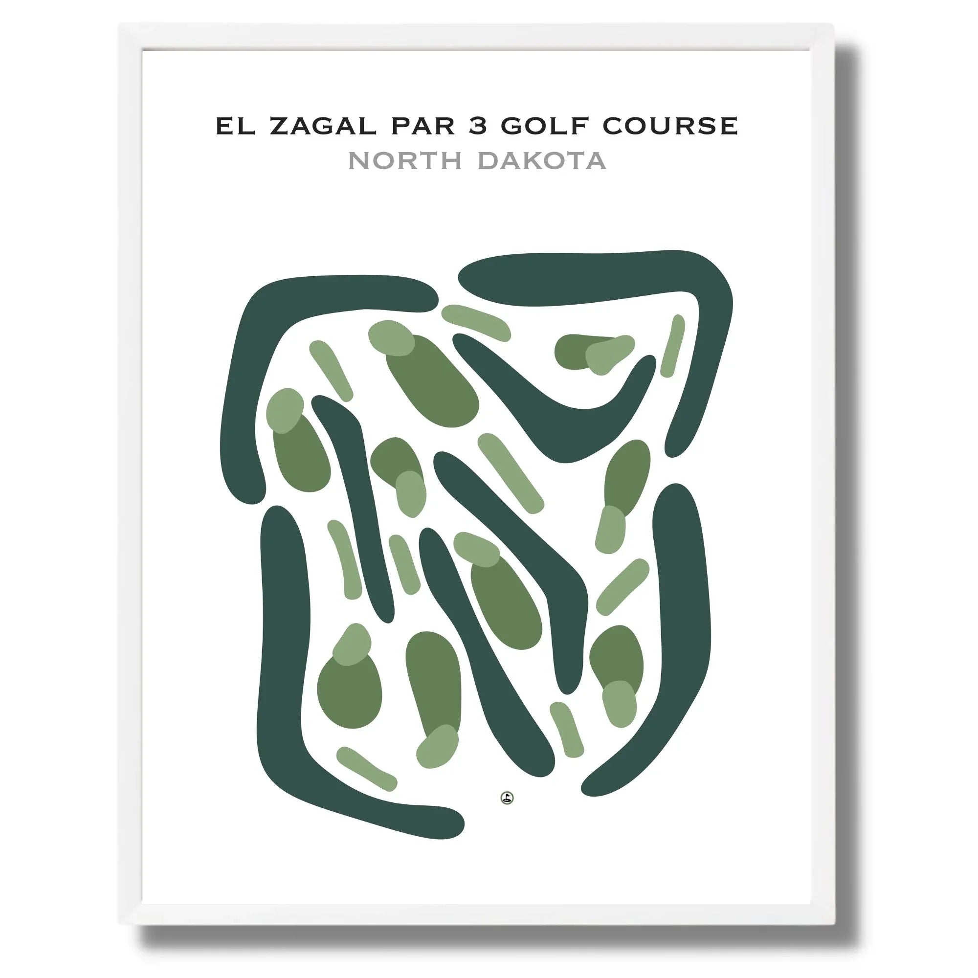 El Zagal Par 3 Golf Course, North Dakota - Printed Golf Courses