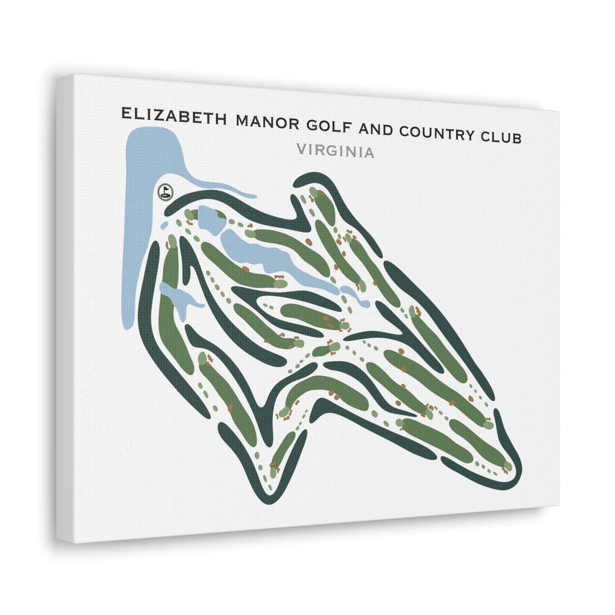 Elizabeth Manor Golf & Country Club, Virginia - Printed Golf Courses