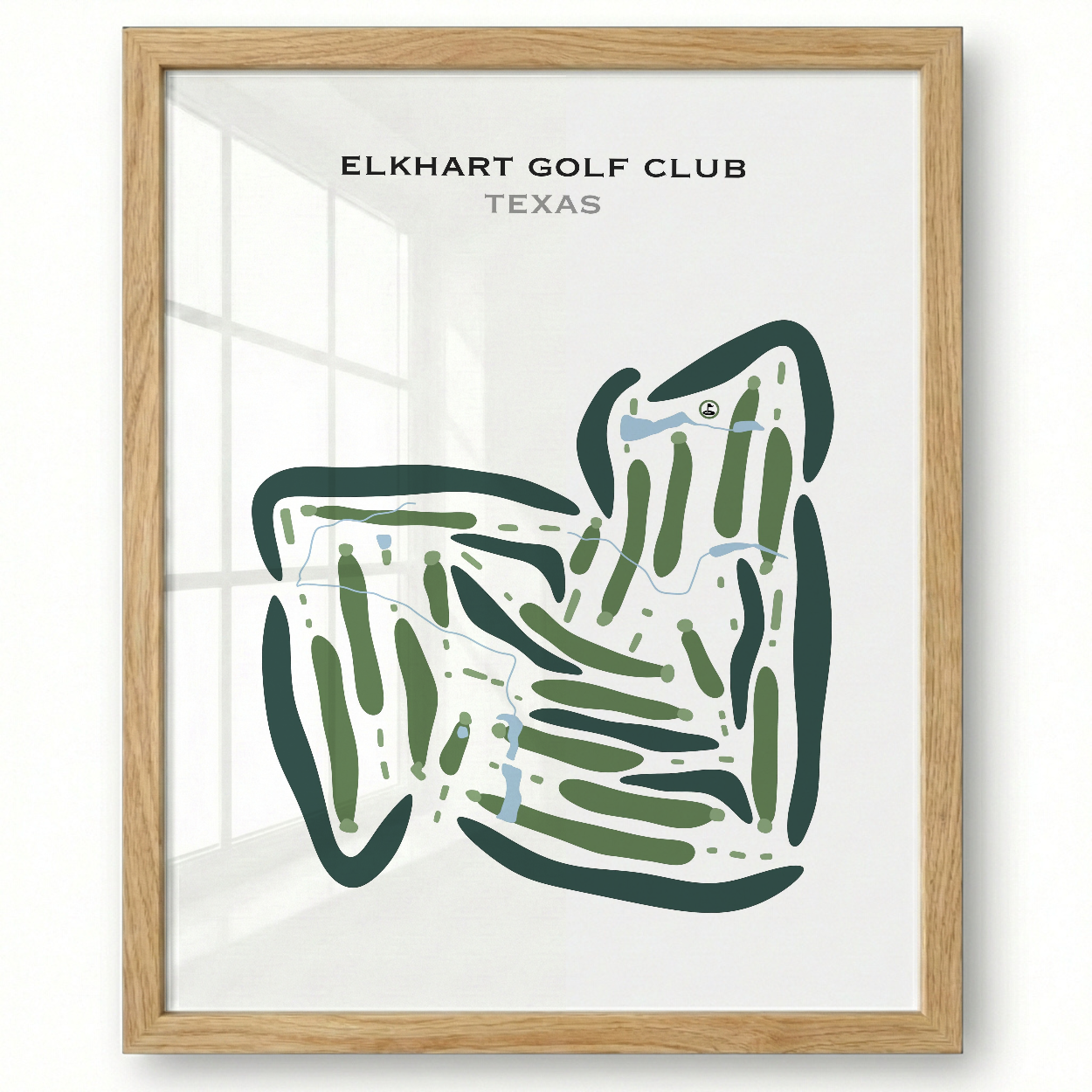 Elkhart Golf Club, Texas - Printed Golf Courses