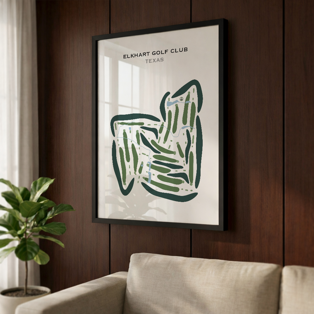 Elkhart Golf Club, Texas - Printed Golf Courses