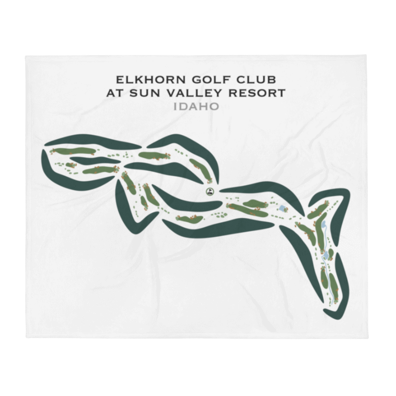 Elkhorn Golf Club at Sun Valley Resort, Idaho - Printed Golf Courses