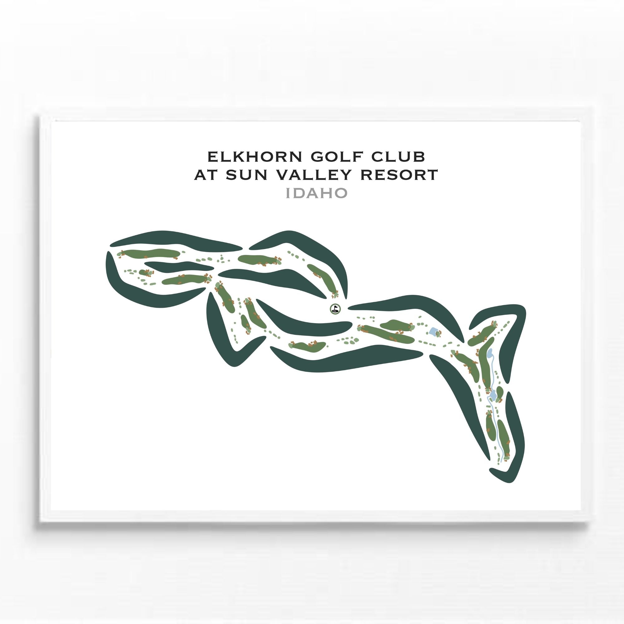Elkhorn Golf Club at Sun Valley Resort, Idaho - Printed Golf Courses
