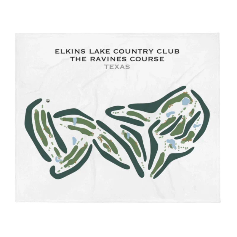 Elkins Lake Country Club - The Ravines Golf Course, Texas - Printed Golf Courses