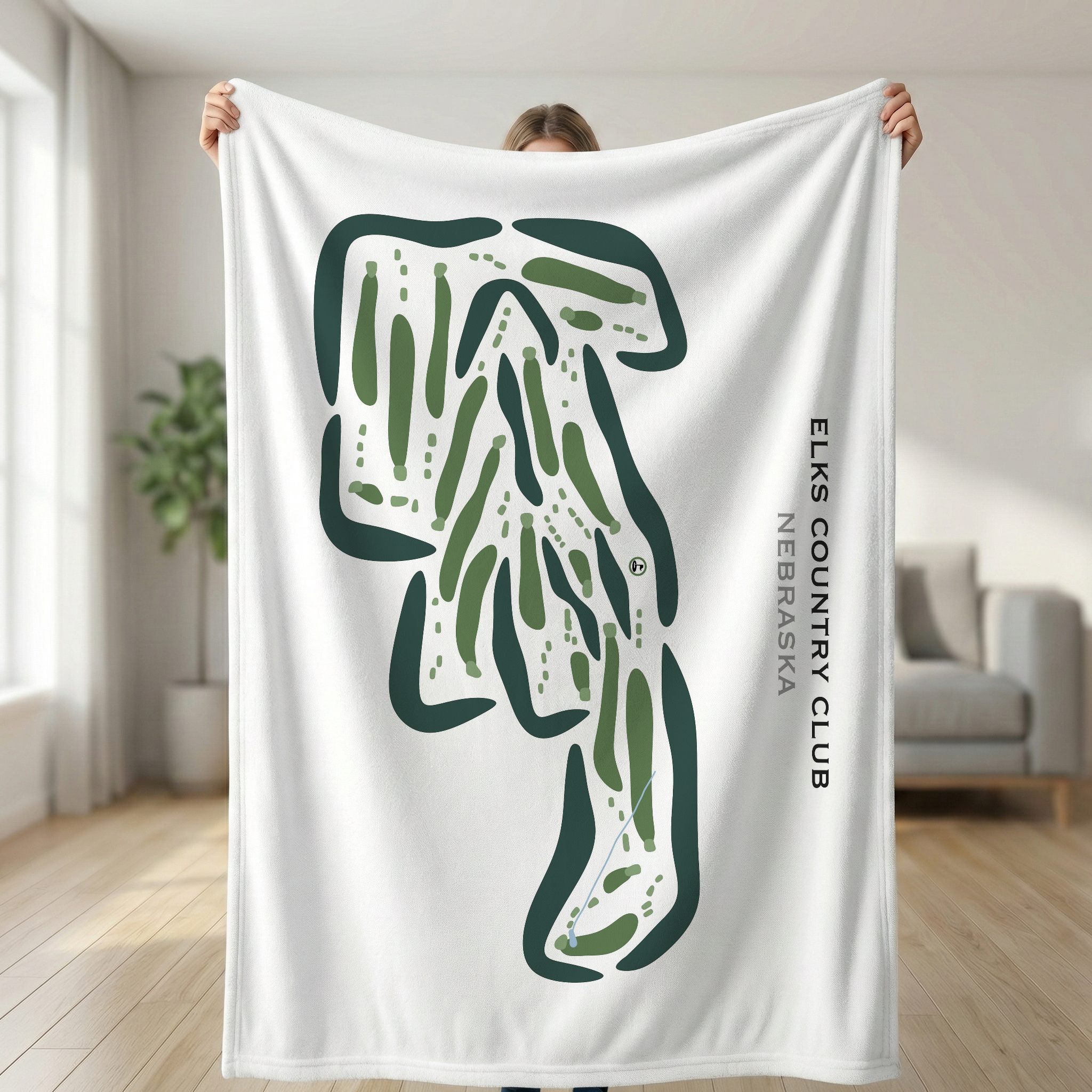 Elks Country Club, Nebraska - Printed Golf Courses