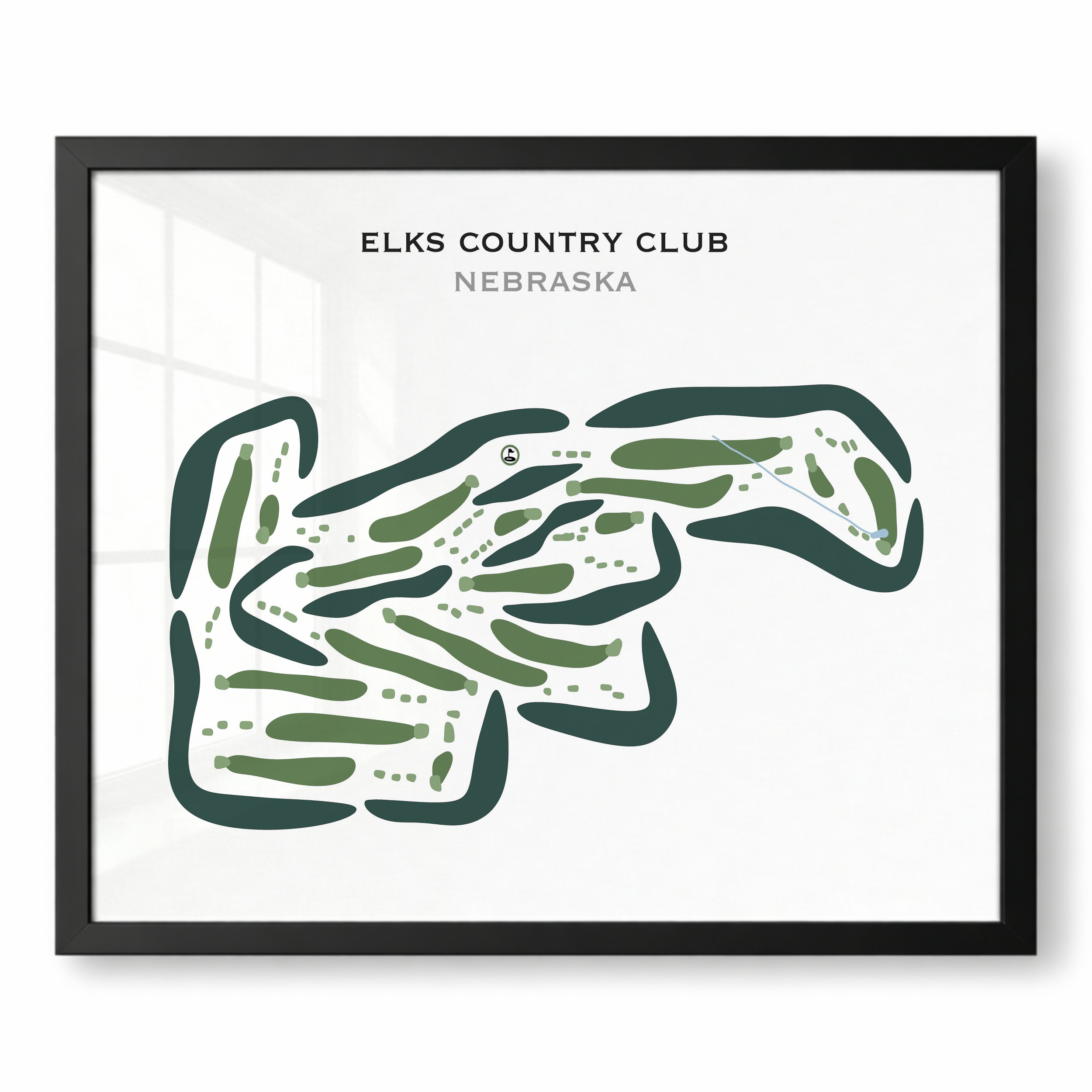 Elks Country Club, Nebraska - Printed Golf Courses