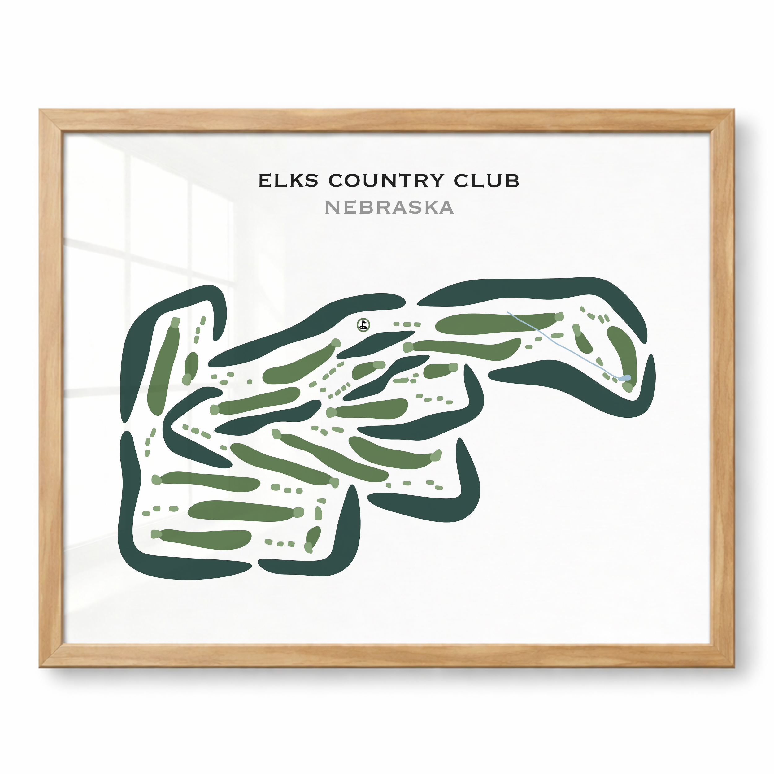 Elks Country Club, Nebraska - Printed Golf Courses