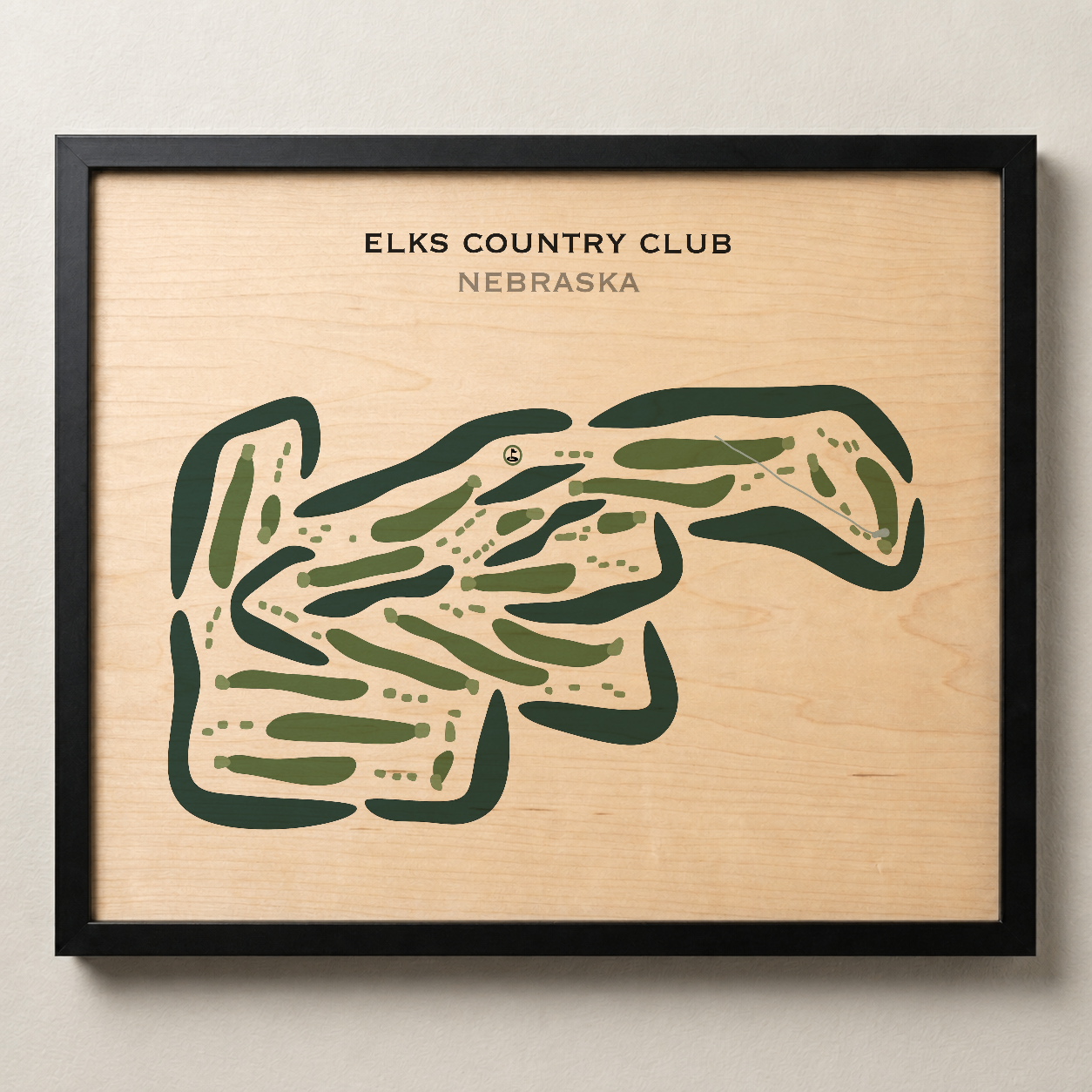 Elks Country Club, Nebraska - Printed Golf Courses